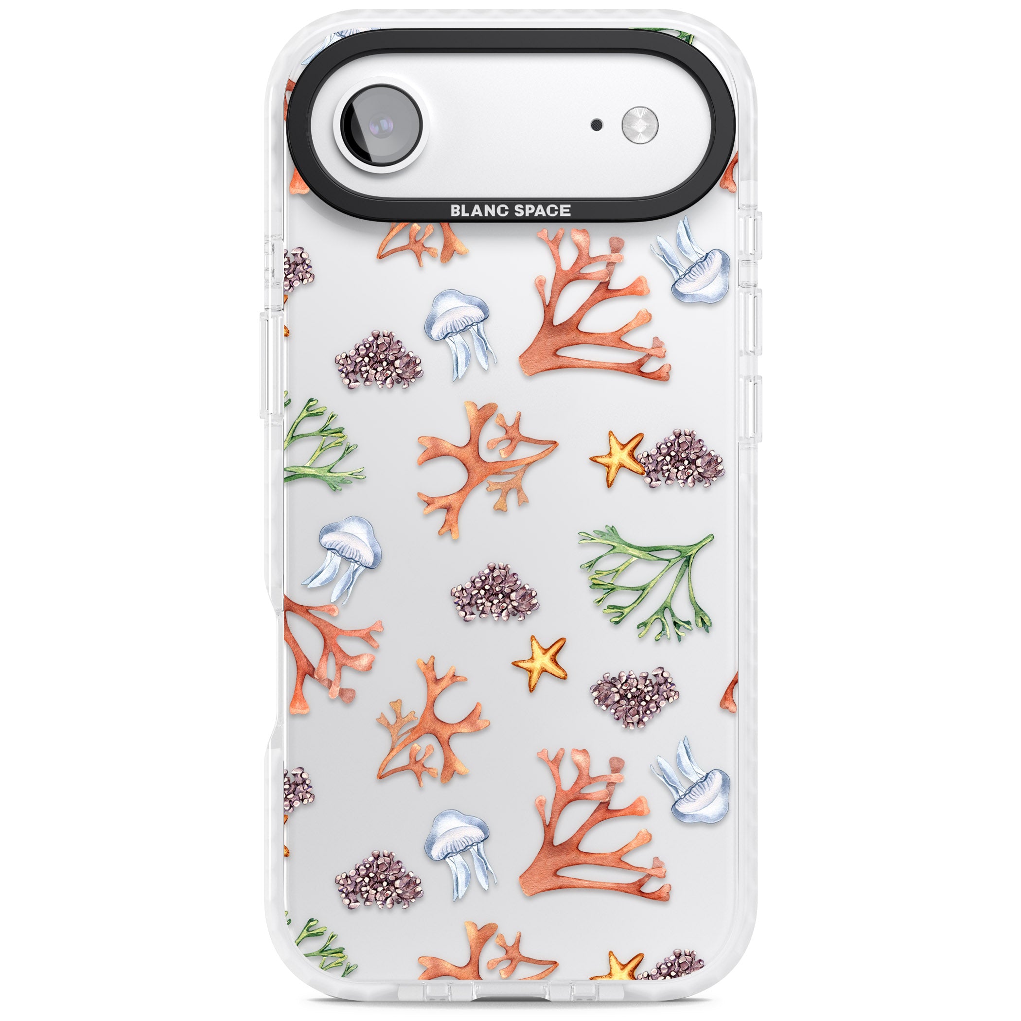 Coral & Jellyfish iPhone 17 Air Impact Clear Phone Case