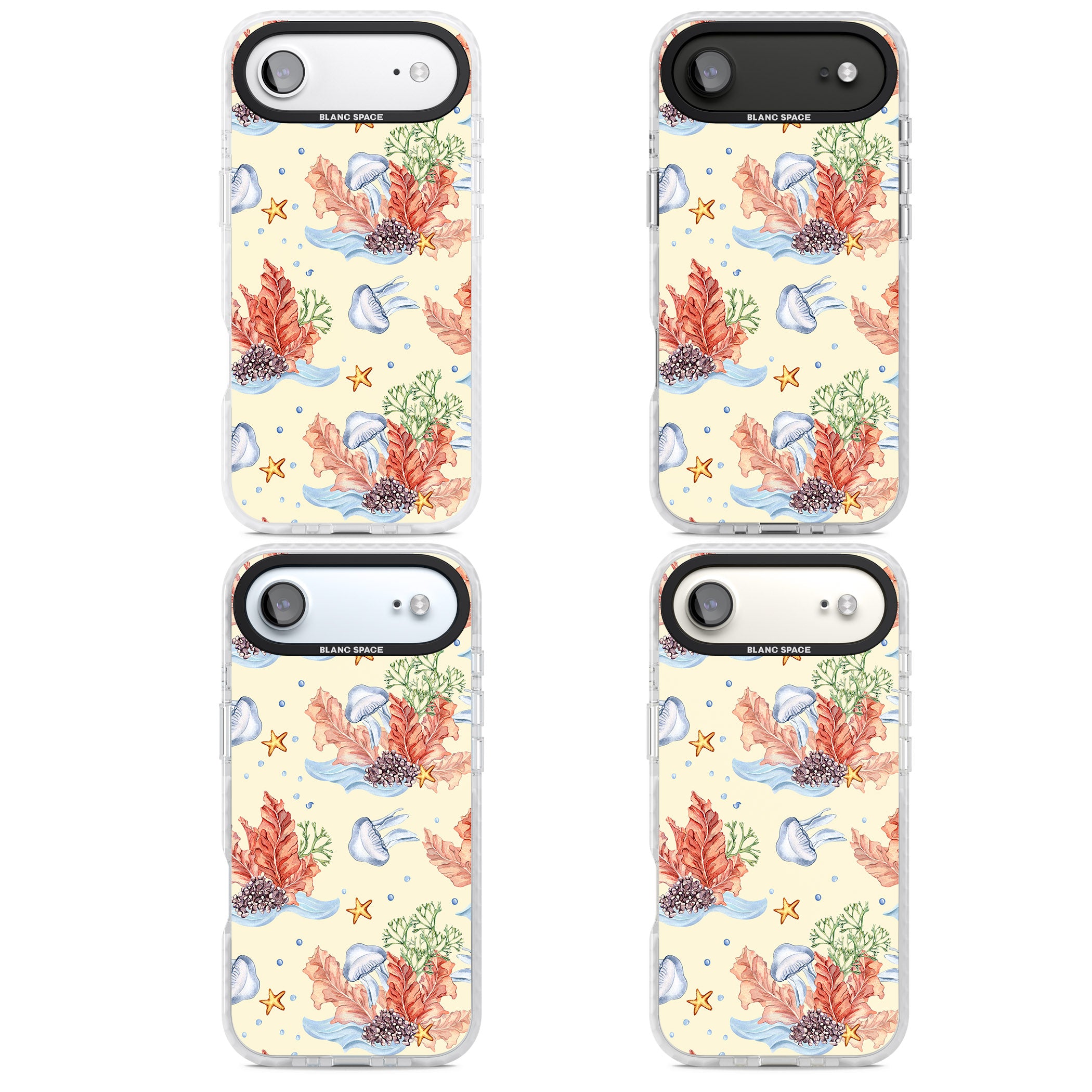 Coral Reef iPhone 17 Air Impact Clear Phone Case APT Impact Protection