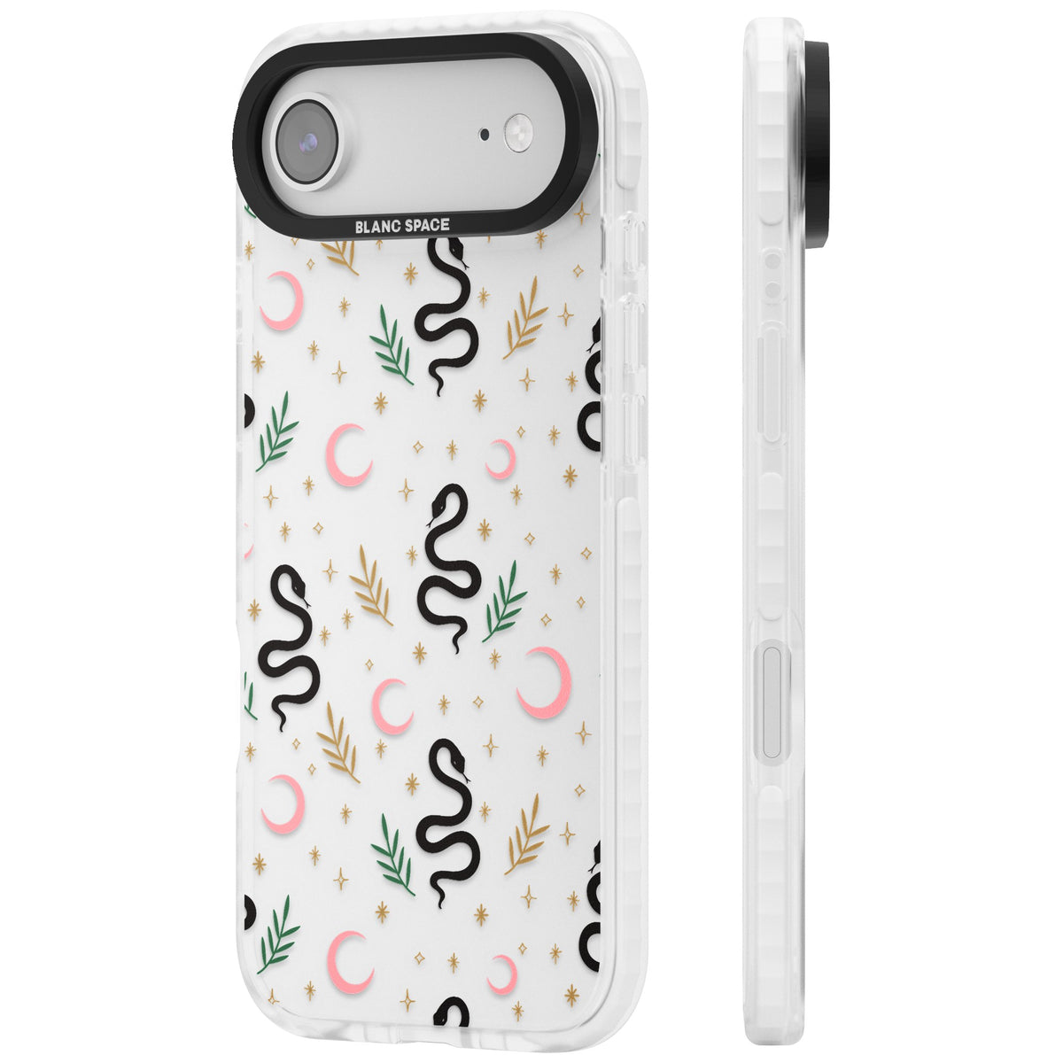 Snakes & Moons iPhone Air Impact Clear Phone Case side