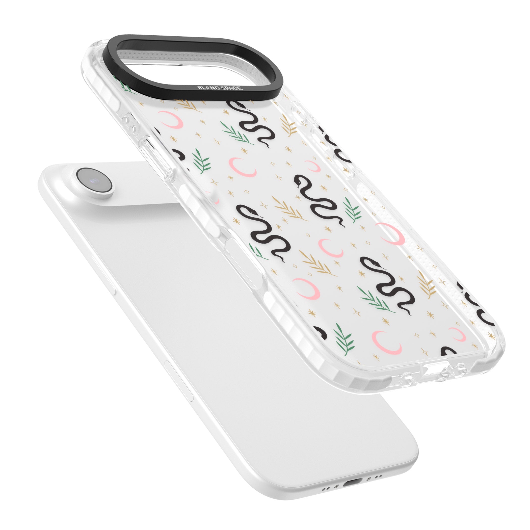 Snake & Moon Pattern iPhone 17 Air Impact Clear Phone Case Colours