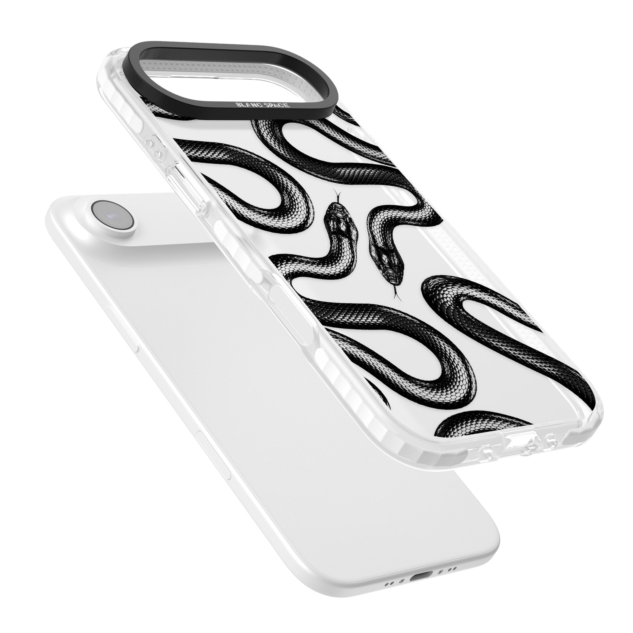 Black Kingsnake iPhone 17 Air Impact Clear Phone Case Colours