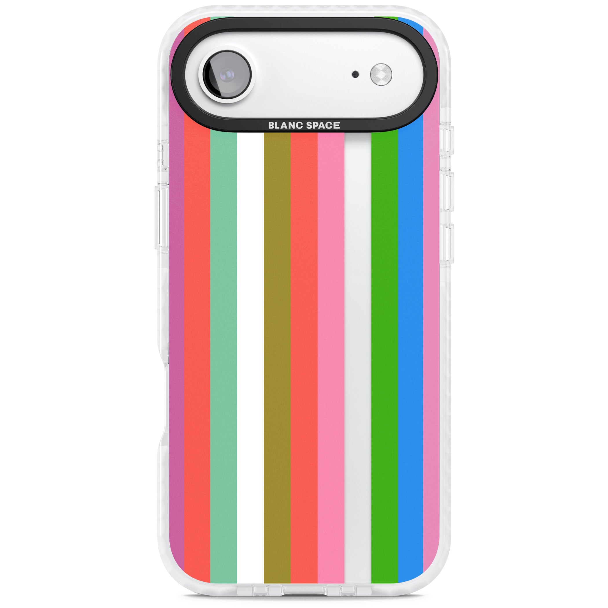 Vibrant Stripes iPhone 17 Air Impact Clear Phone Case