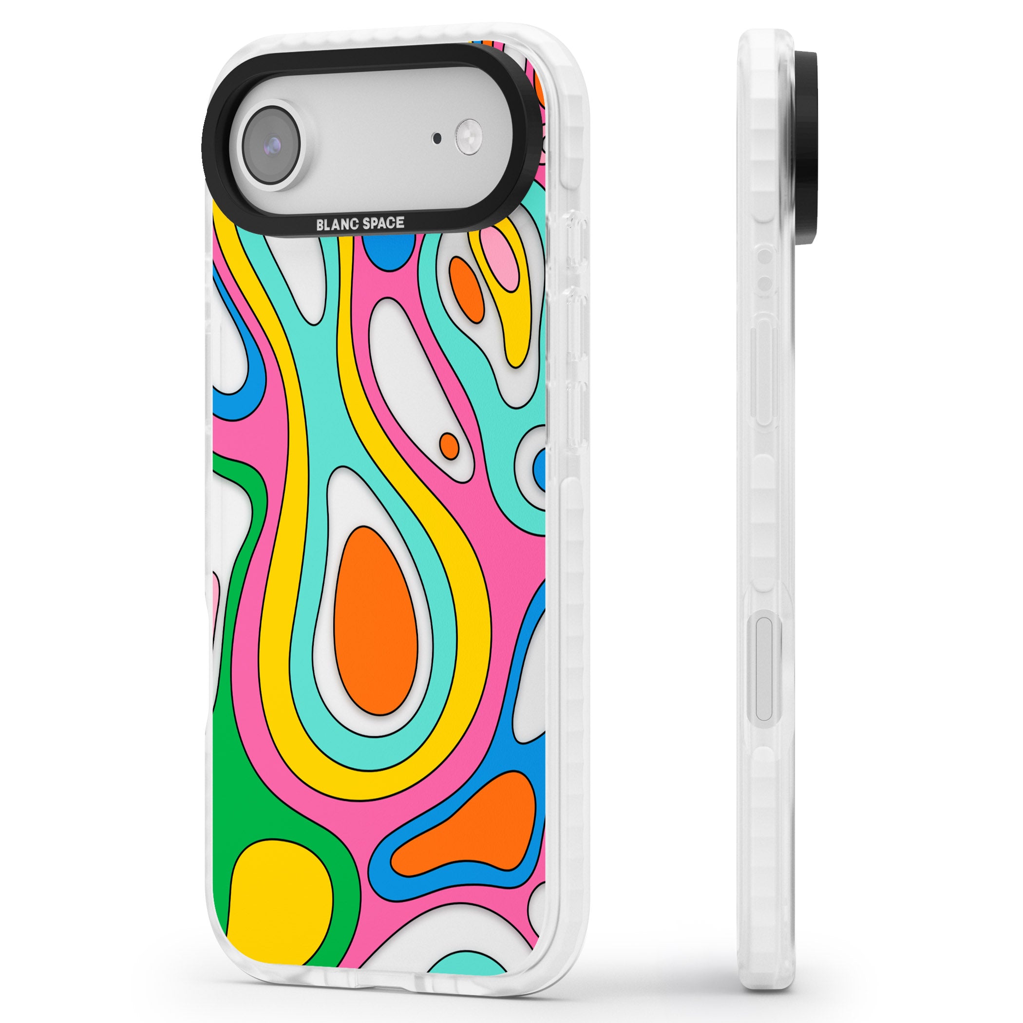 Dreams & Grooves iPhone 17 Air Impact Clear Phone Case Side Profile