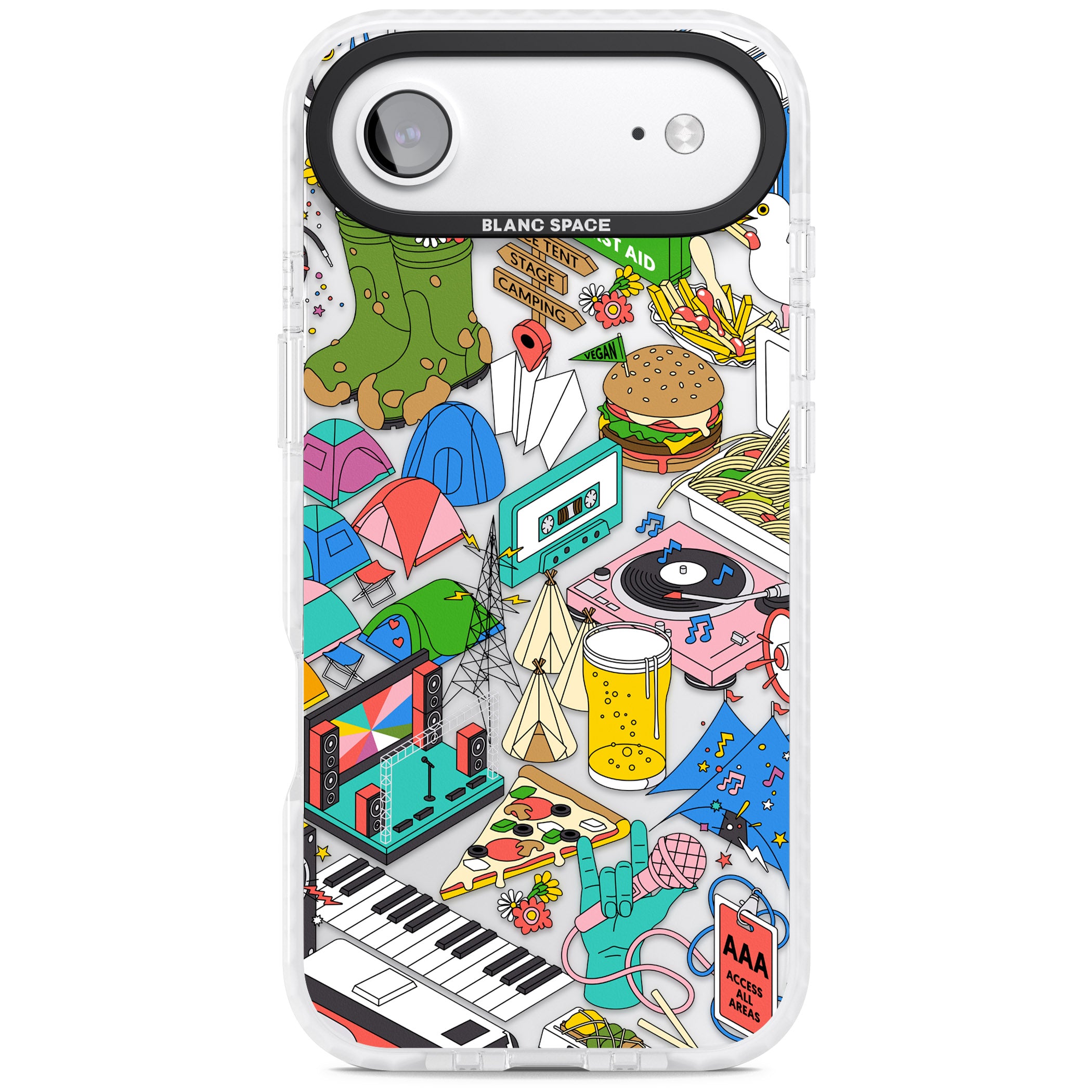Festival Frenzy iPhone 17 Air Impact Clear Phone Case