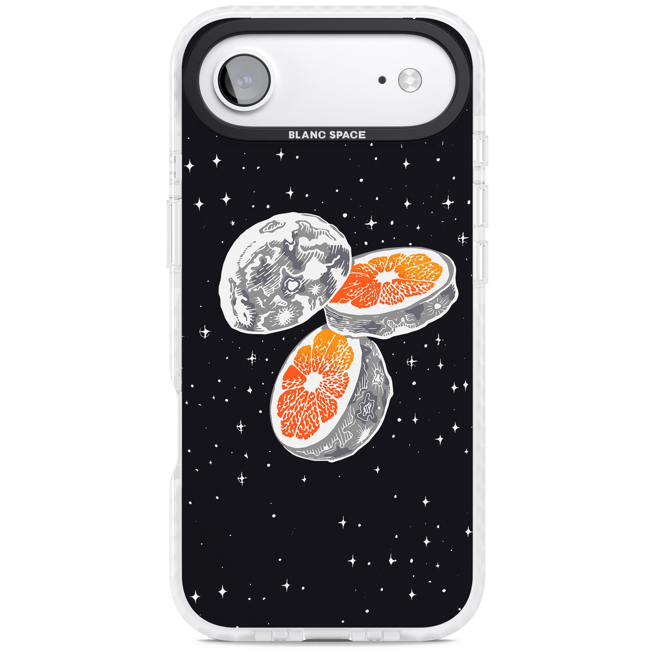 Blood Orange Moon iPhone 17 Air Impact Clear Phone Case