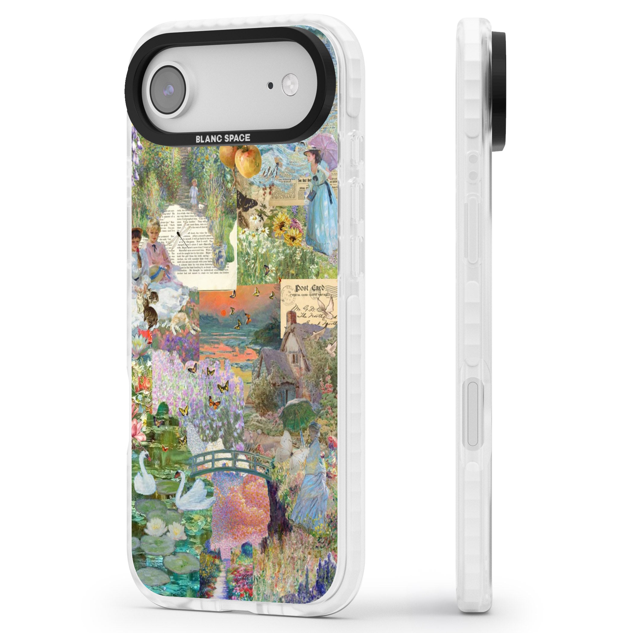 Artful Spring iPhone 17 Air Impact Clear Phone Case Side Profile
