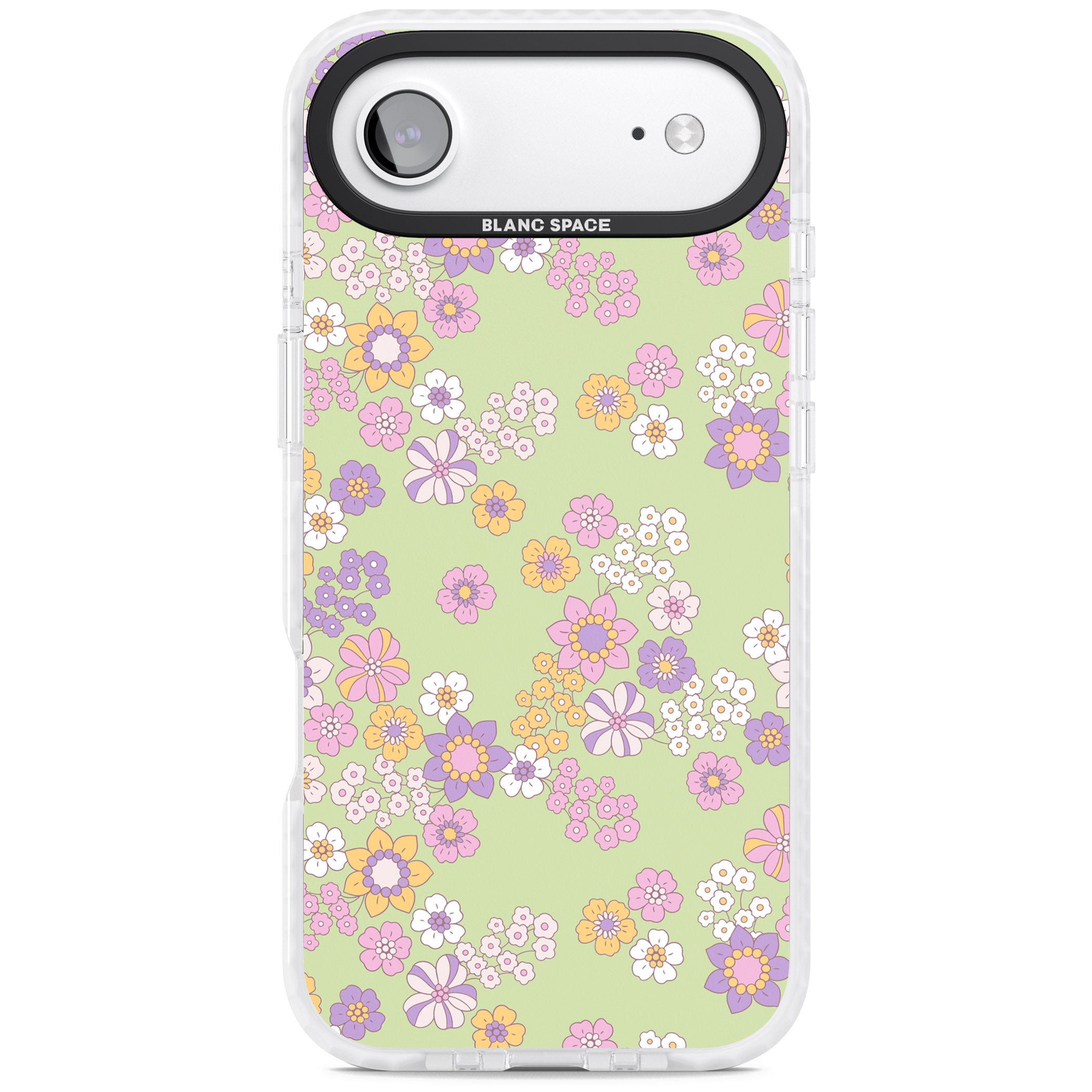 Grass Green Flowers iPhone 17 Air Impact Clear Phone Case