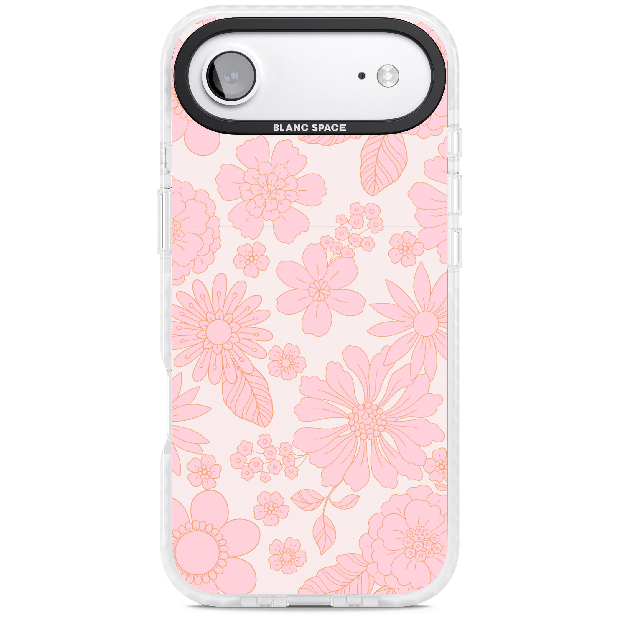 Gentle Pink Flowers iPhone 17 Air Impact Clear Phone Case