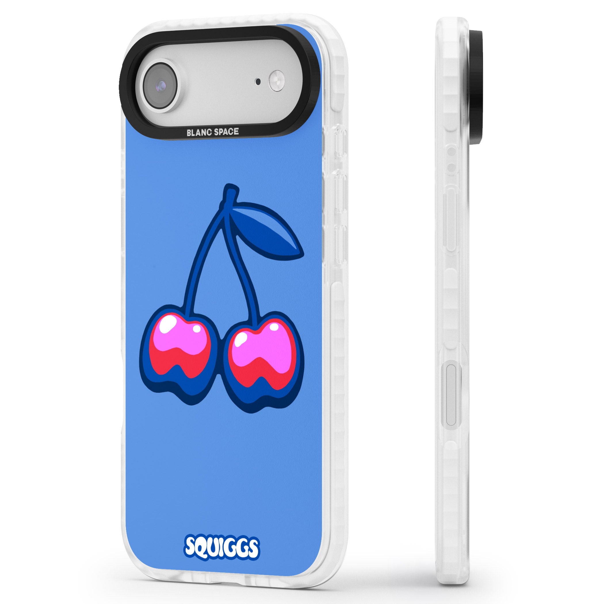 Cherry Bomb iPhone 17 Air Impact Clear Phone Case Side Profile