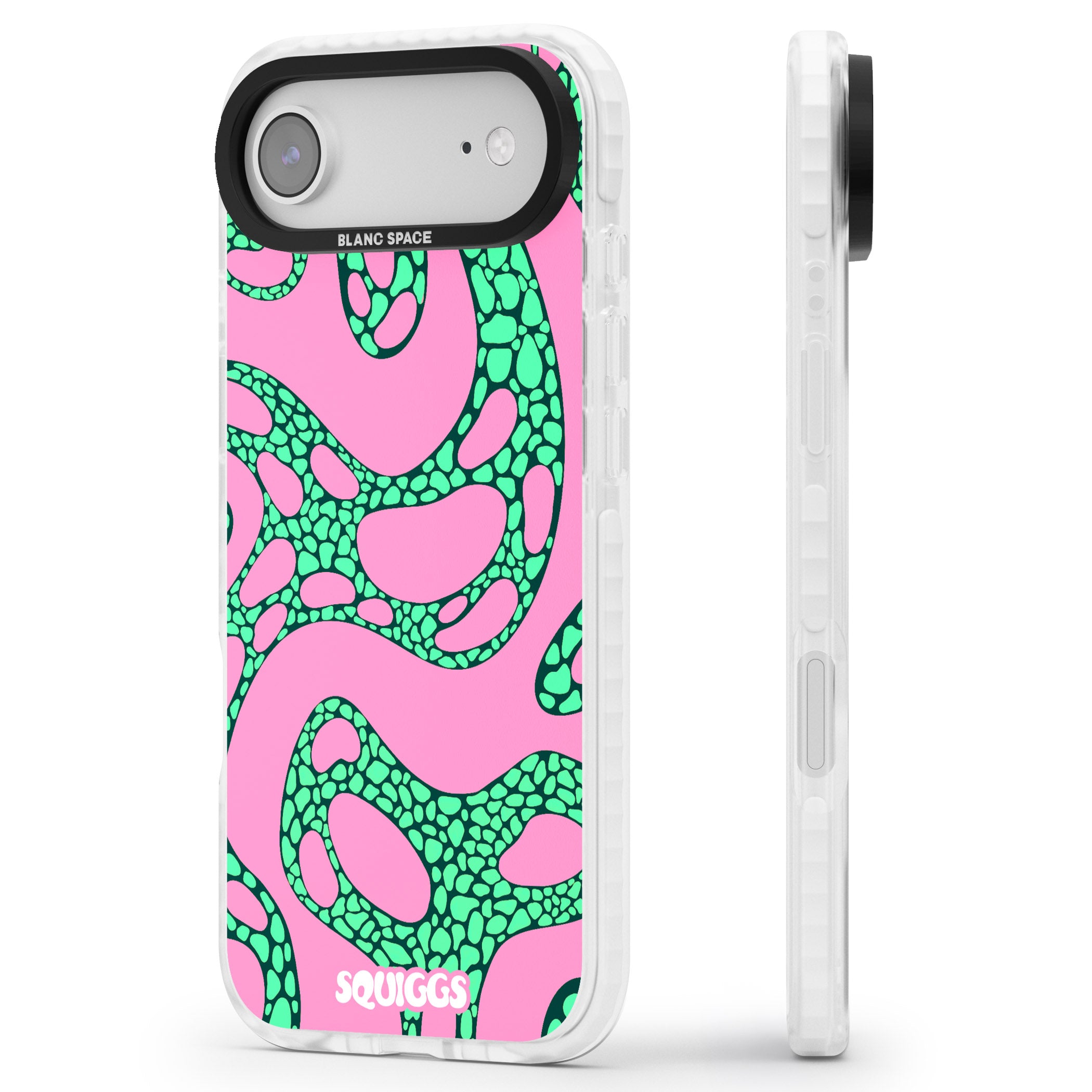 Alien Glow iPhone 17 Air Impact Clear Phone Case Side Profile