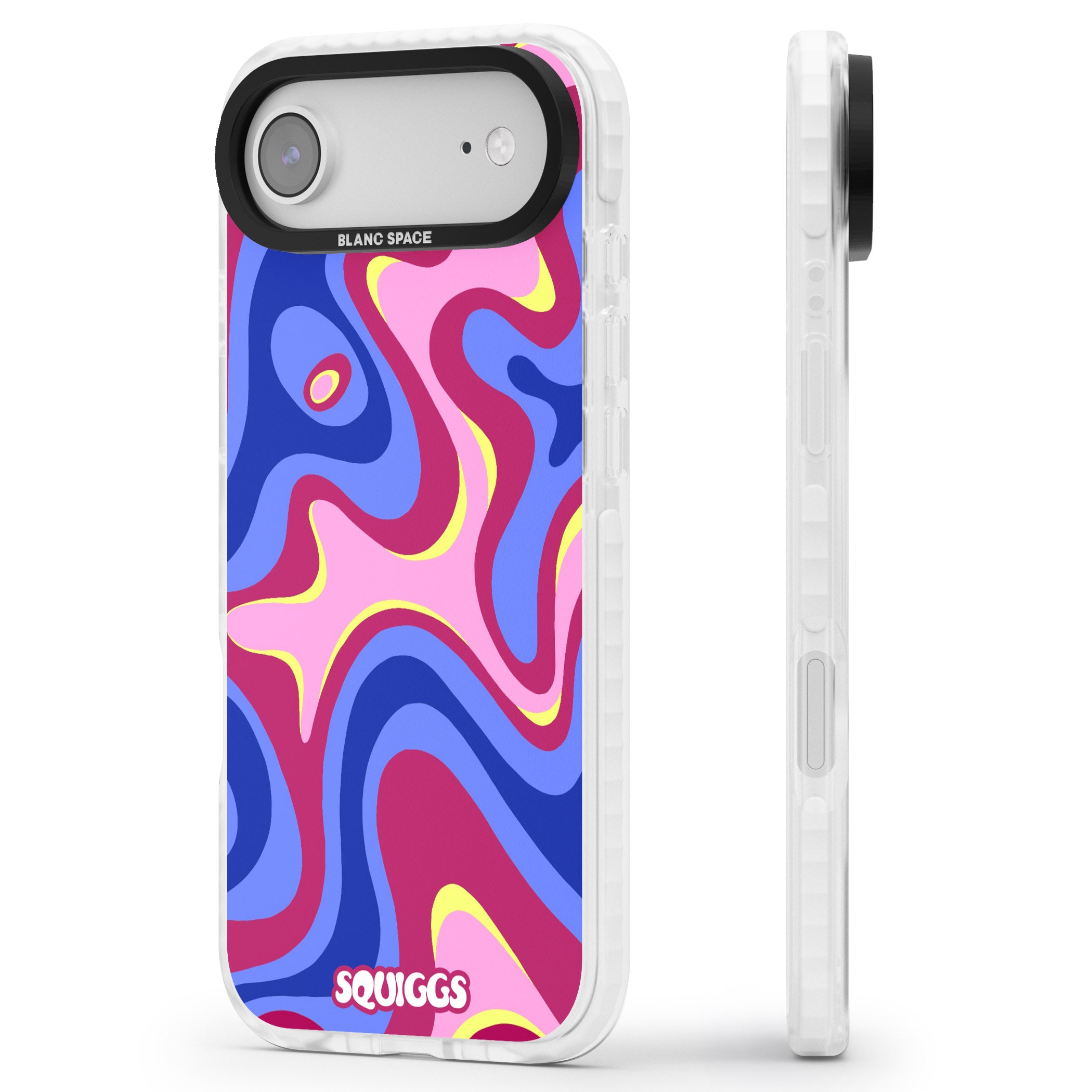 Blue Lava iPhone 17 Air Impact Clear Phone Case Side Profile