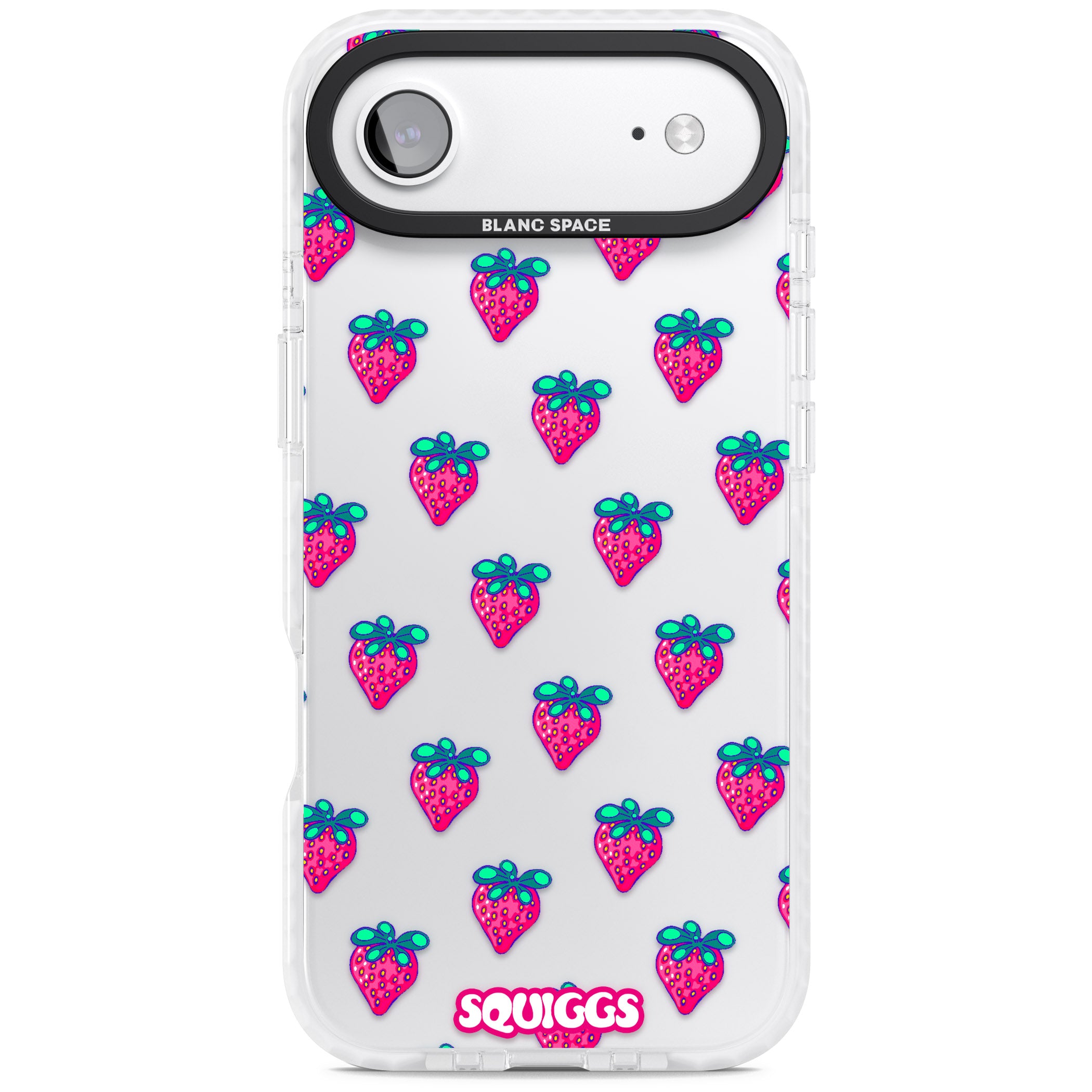 Strawberry Patch iPhone 17 Air Impact Clear Phone Case