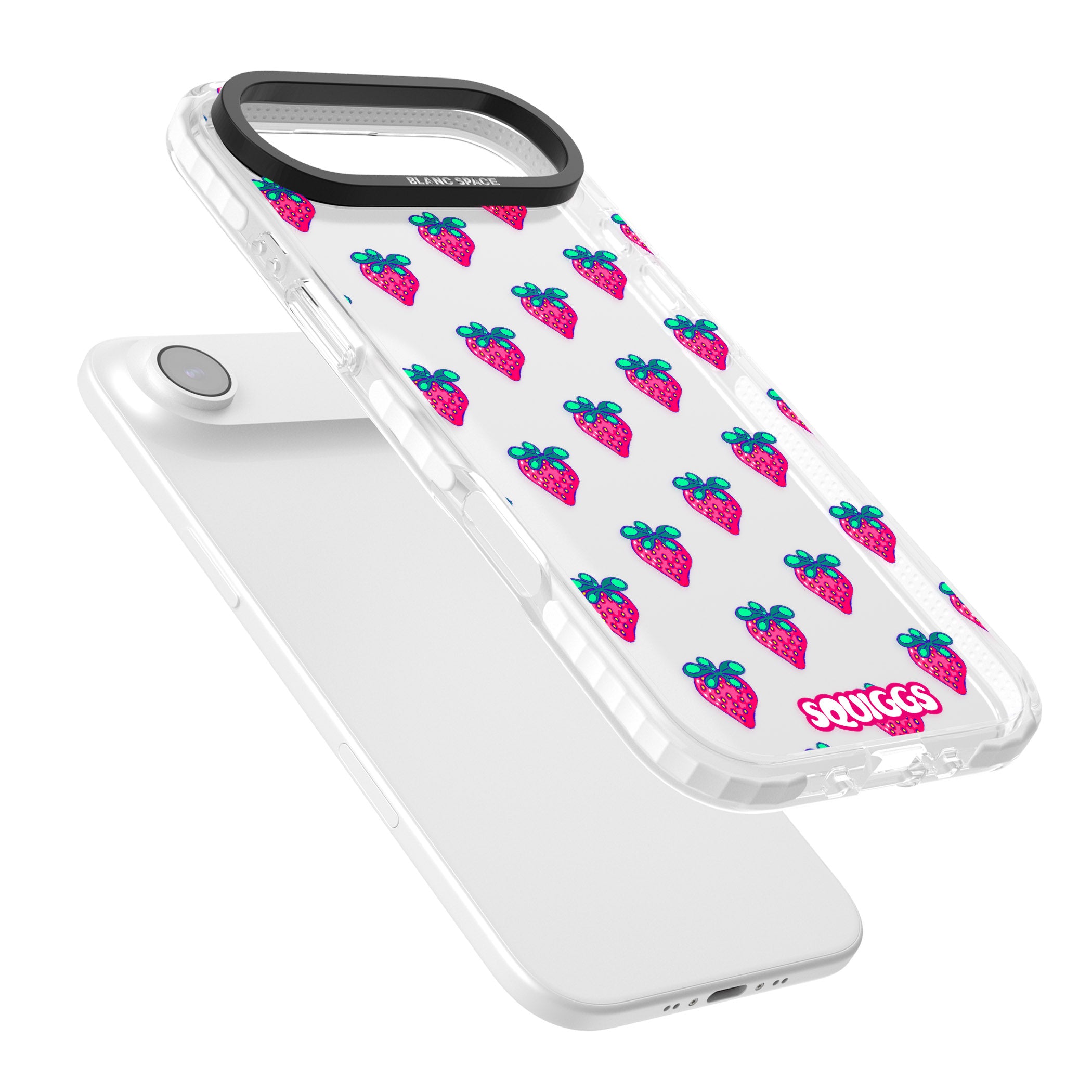 Strawberry Patch iPhone 17 Air Impact Clear Phone Case Colours