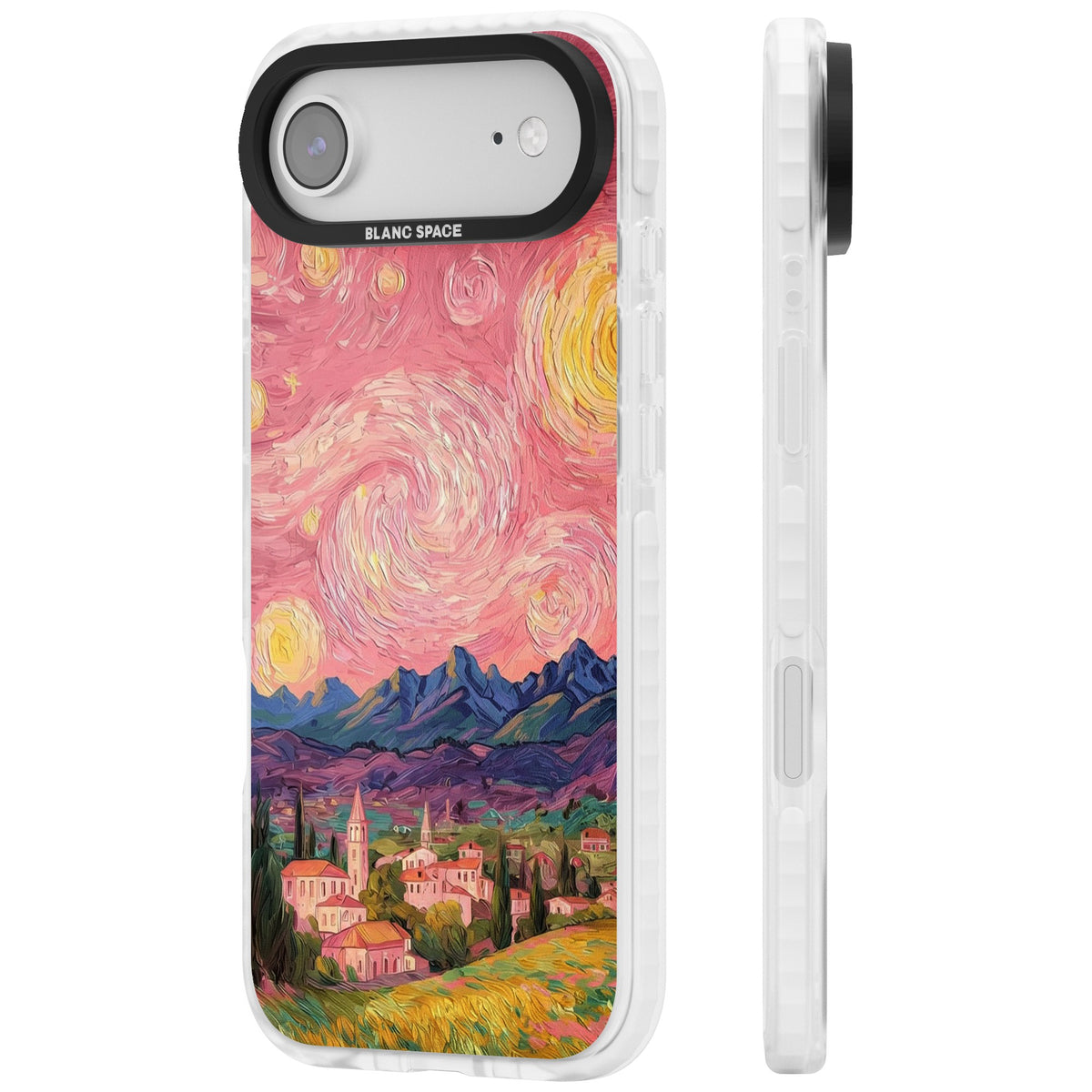 The Starry Sunset iPhone Air Impact Clear Phone Case side