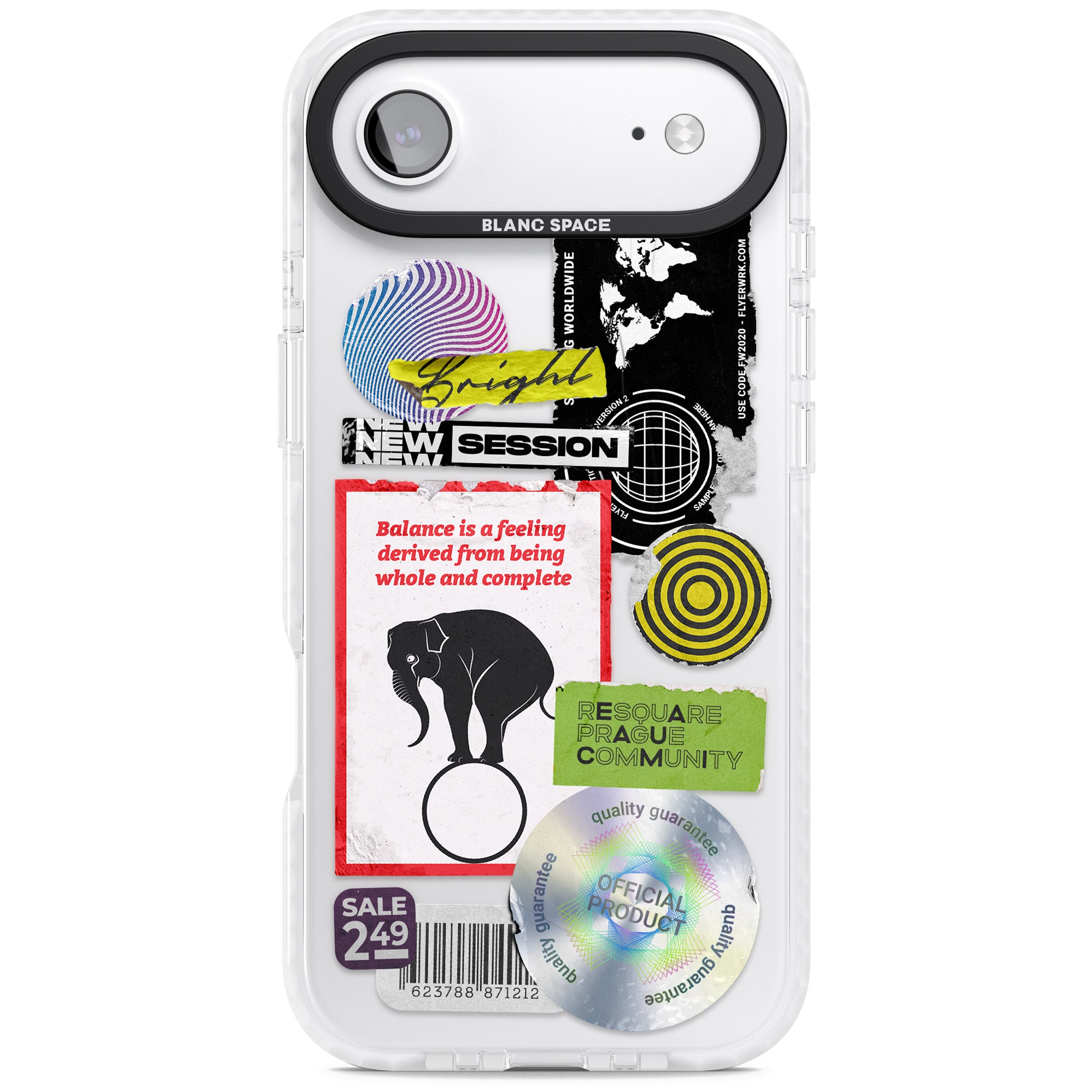 Peeled Sticker Mix iPhone 17 Air Impact Clear Phone Case