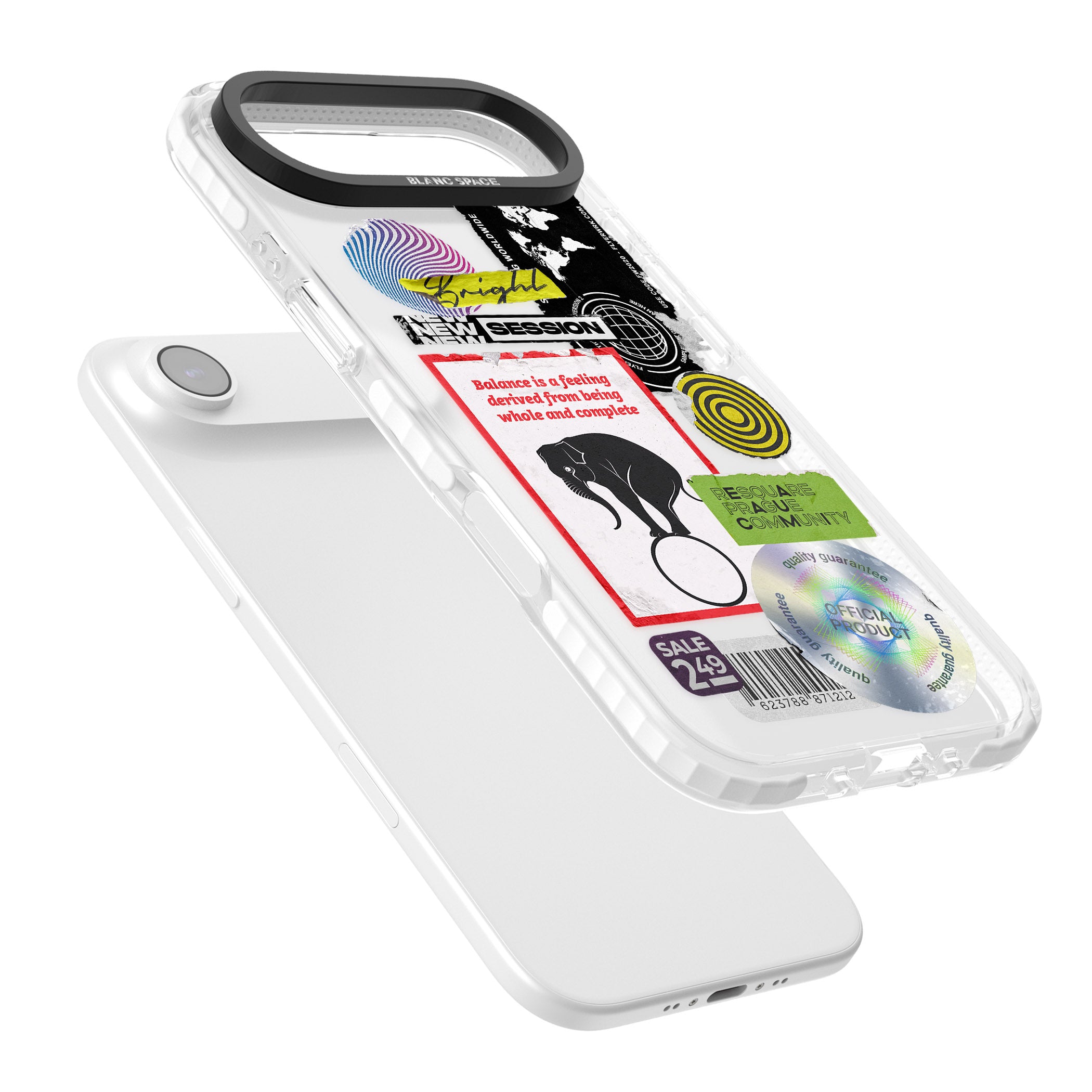 Peeled Sticker Mix iPhone 17 Air Impact Clear Phone Case Colours