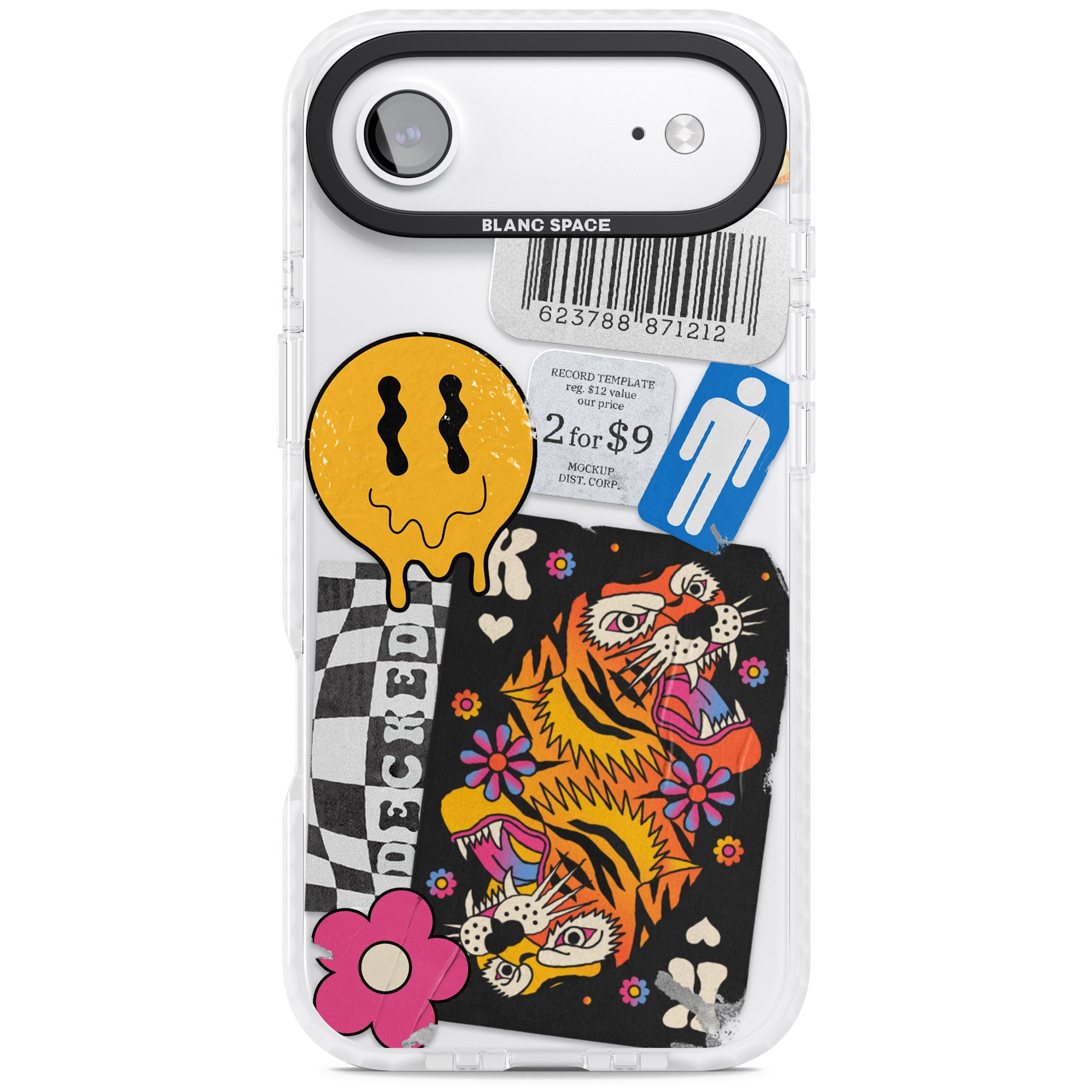 Electric Vibes iPhone 17 Air Impact Clear Phone Case
