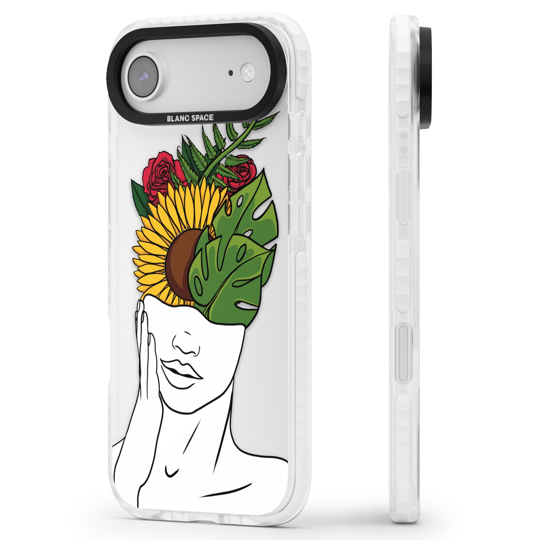 Let The Mind Flourish iPhone 17 Air Impact Clear Phone Case Side Profile