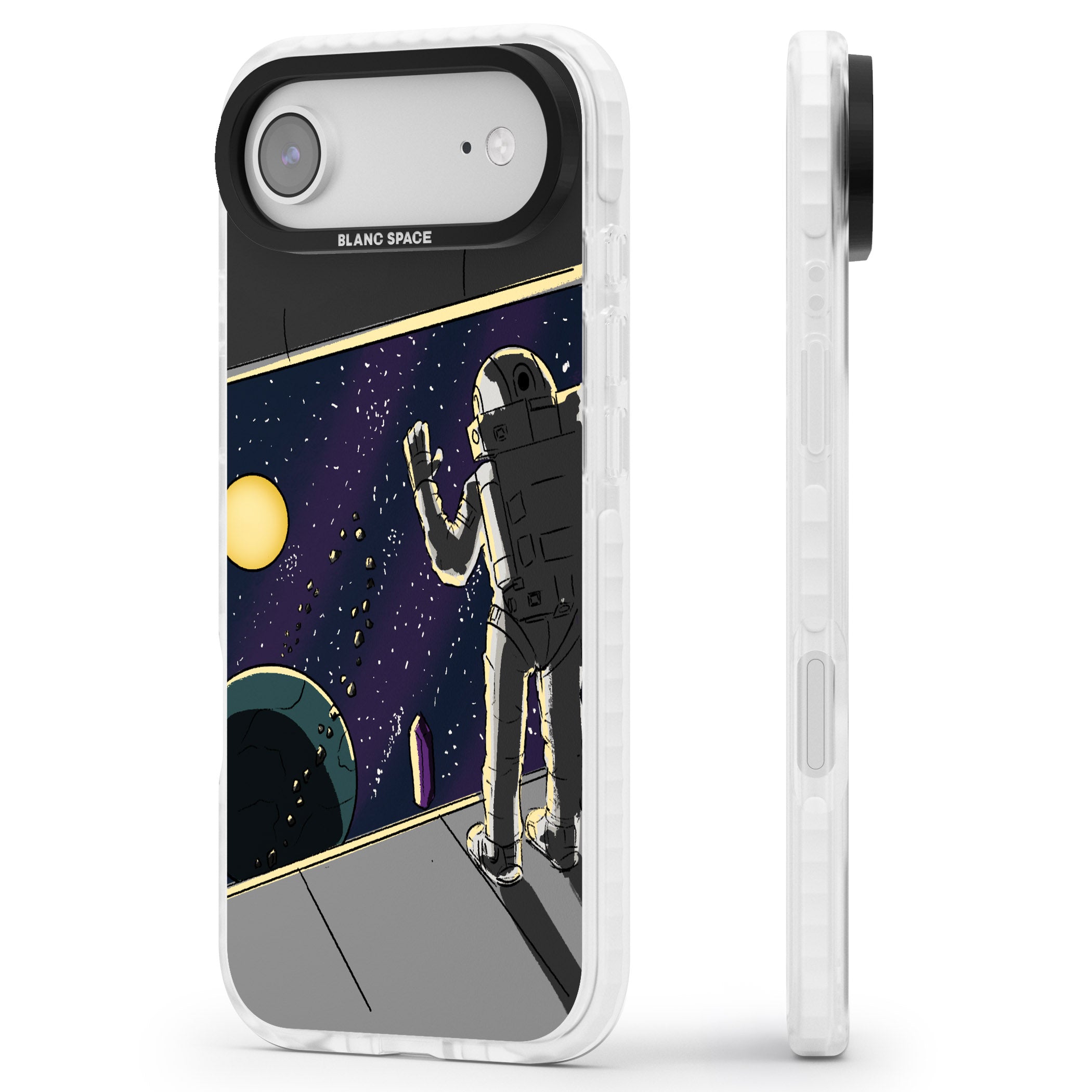 Home iPhone 17 Air Impact Clear Phone Case Side Profile