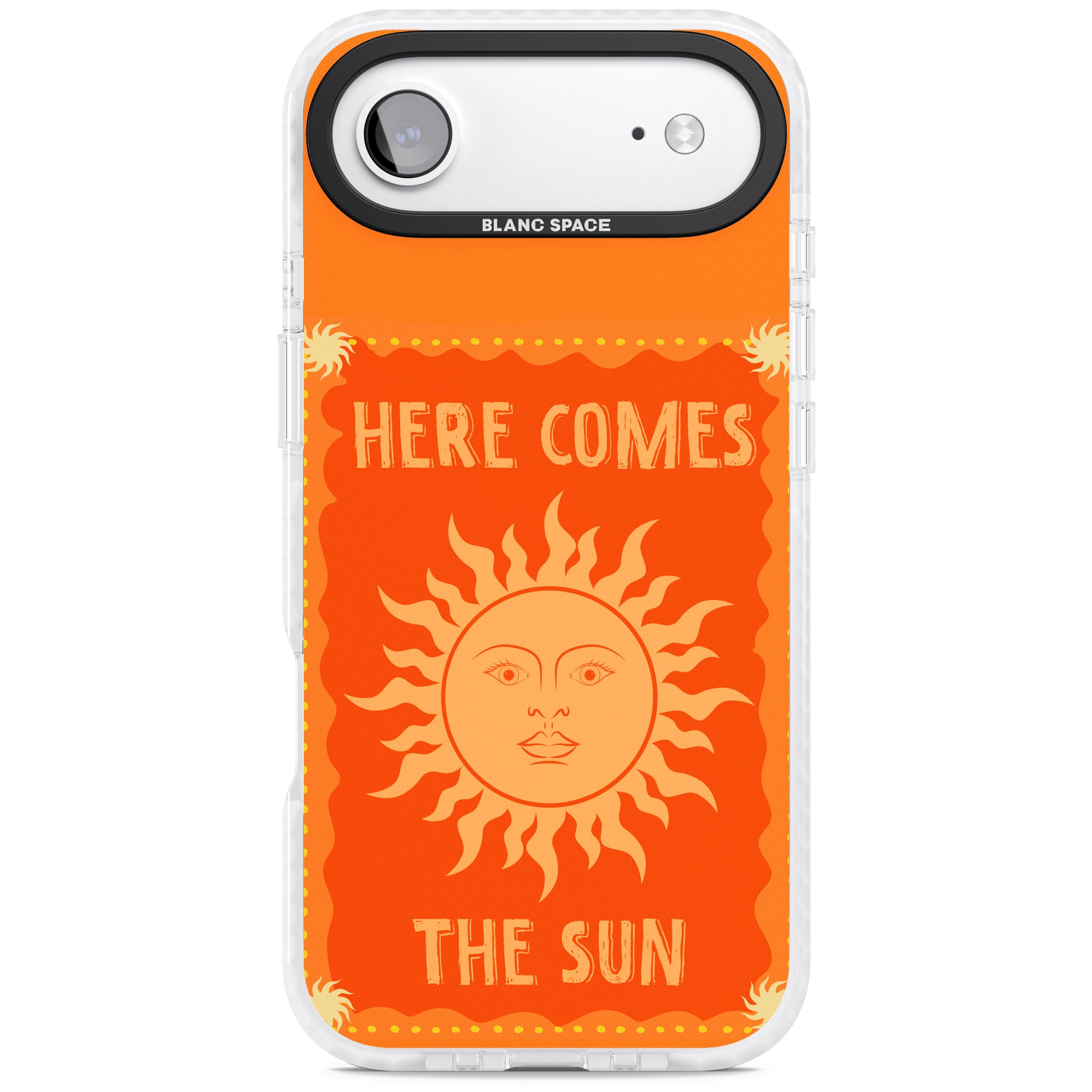 Retro Here Comes The Sun iPhone 17 Air Impact Clear Phone Case