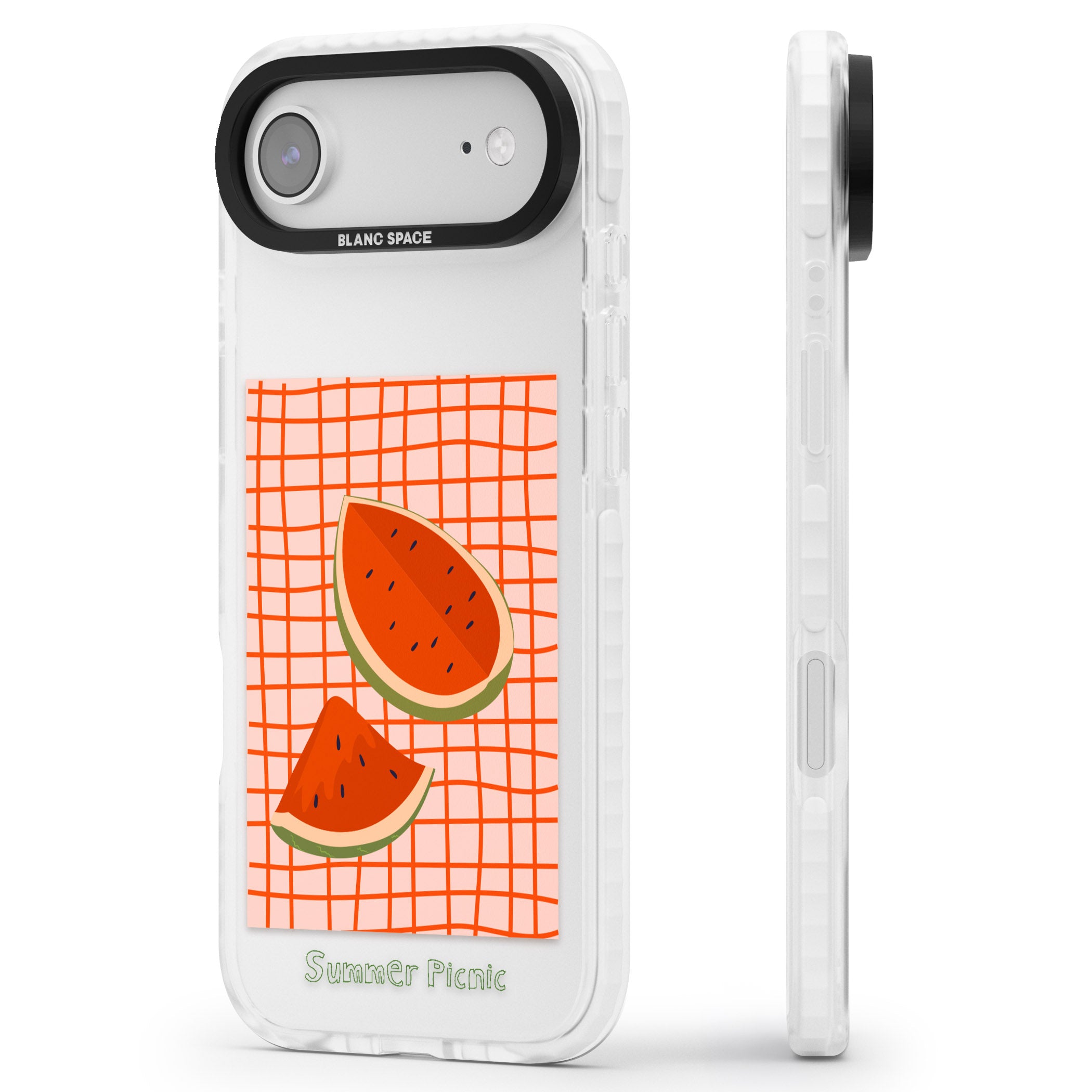 Summer Picnic iPhone 17 Air Impact Clear Phone Case Side Profile
