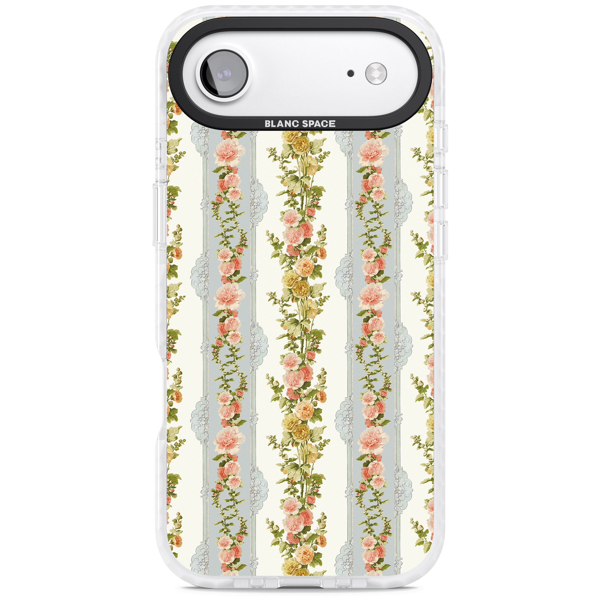 Vintage Floral Stripes iPhone 17 Air Impact Clear Phone Case