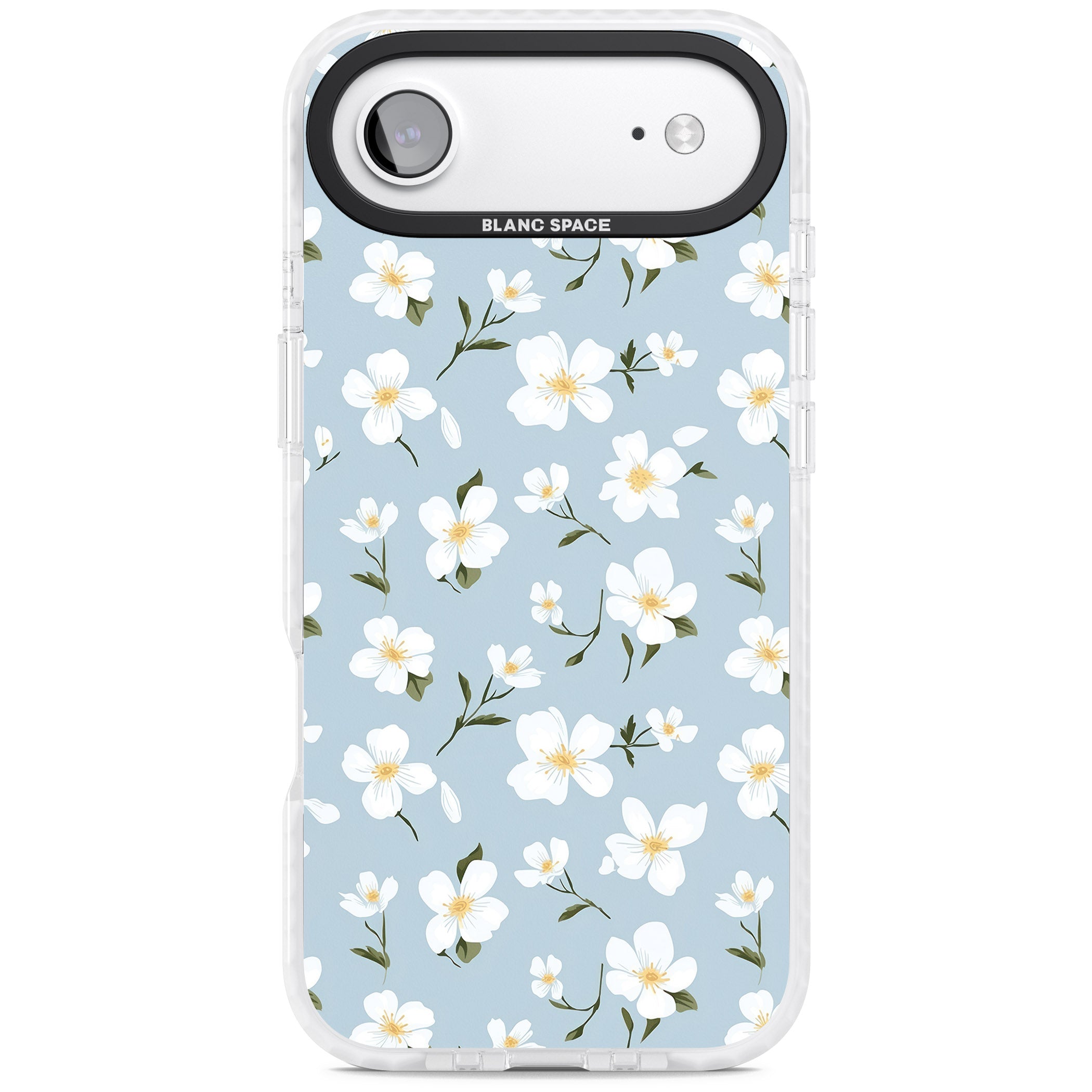 Soft White Blossoms iPhone 17 Air Impact Clear Phone Case