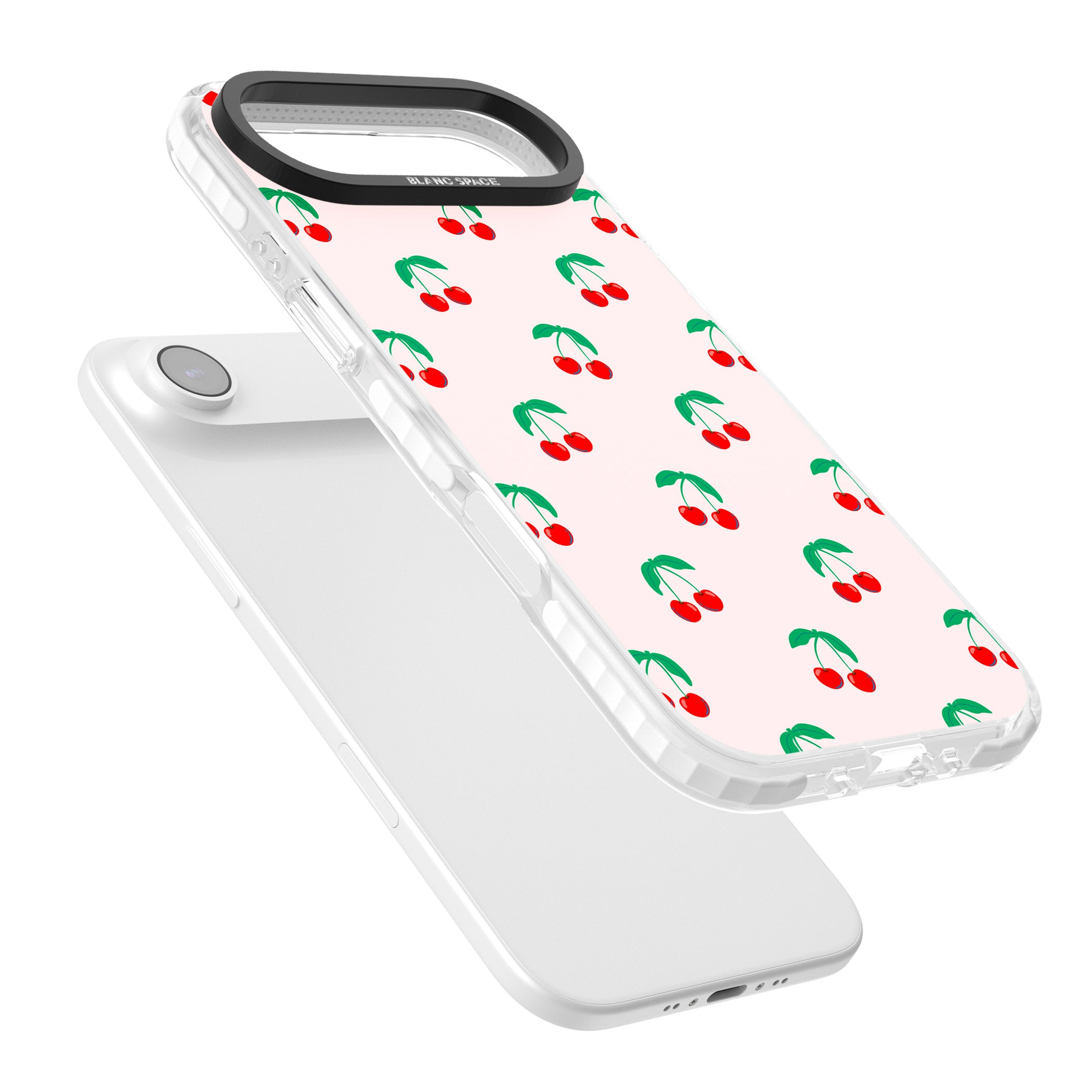 Cute Cherry Pattern iPhone 17 Air Impact Clear Phone Case Colours
