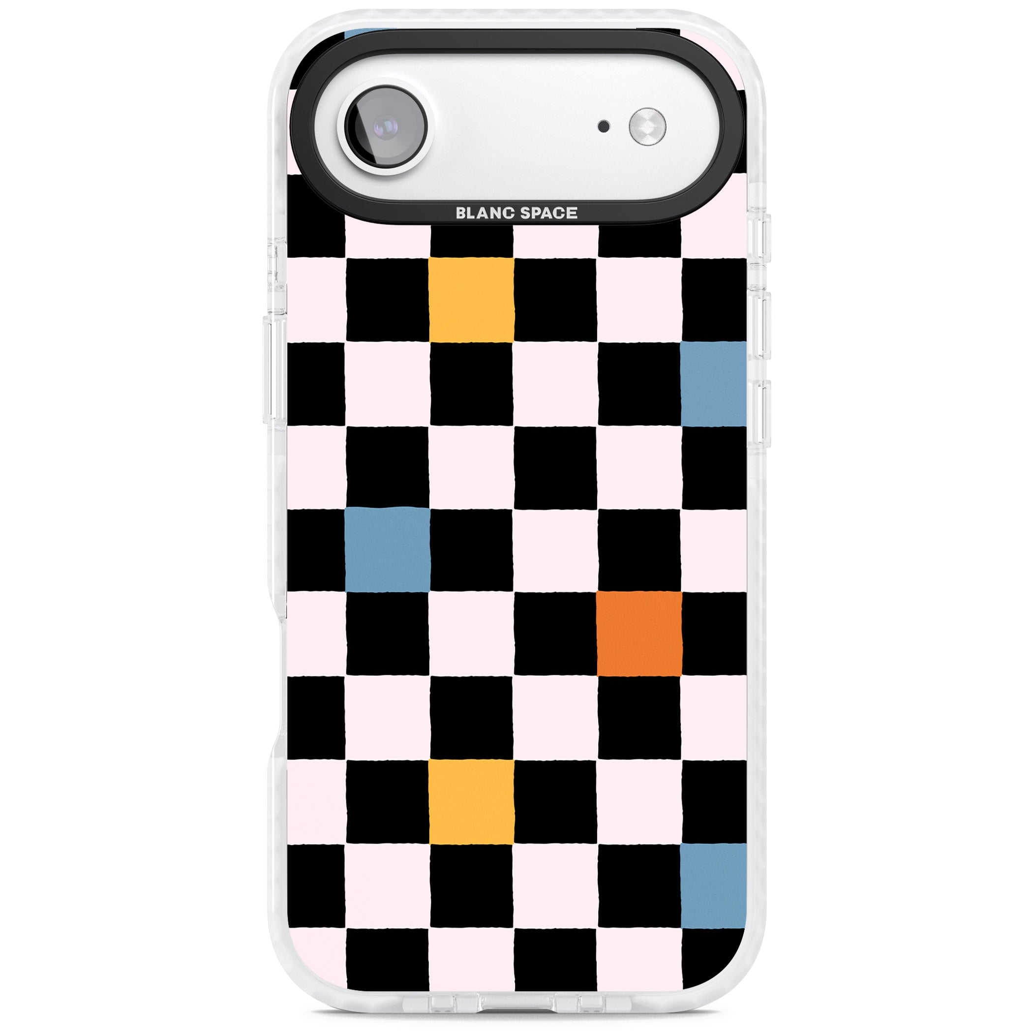 Vibrant Retro Checkered iPhone 17 Air Impact Clear Phone Case