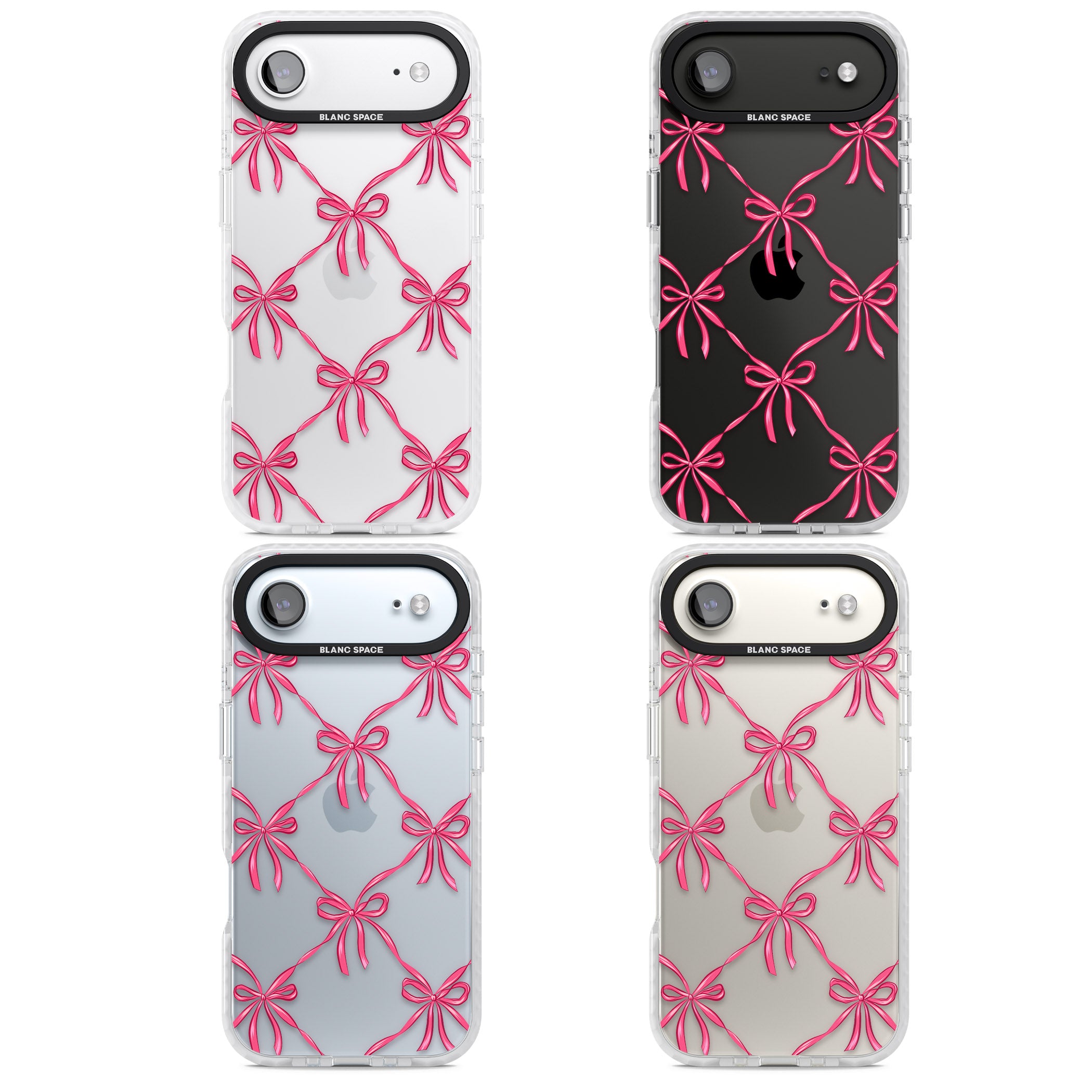 Bow Knots iPhone 17 Air Impact Clear Phone Case APT Impact Protection