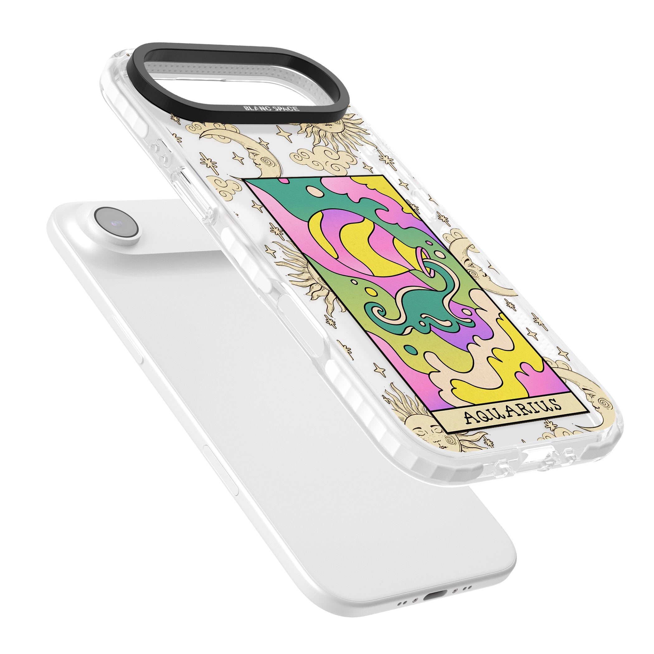 Celestial Zodiac Aquarius iPhone 17 Air Impact Clear Phone Case Colours