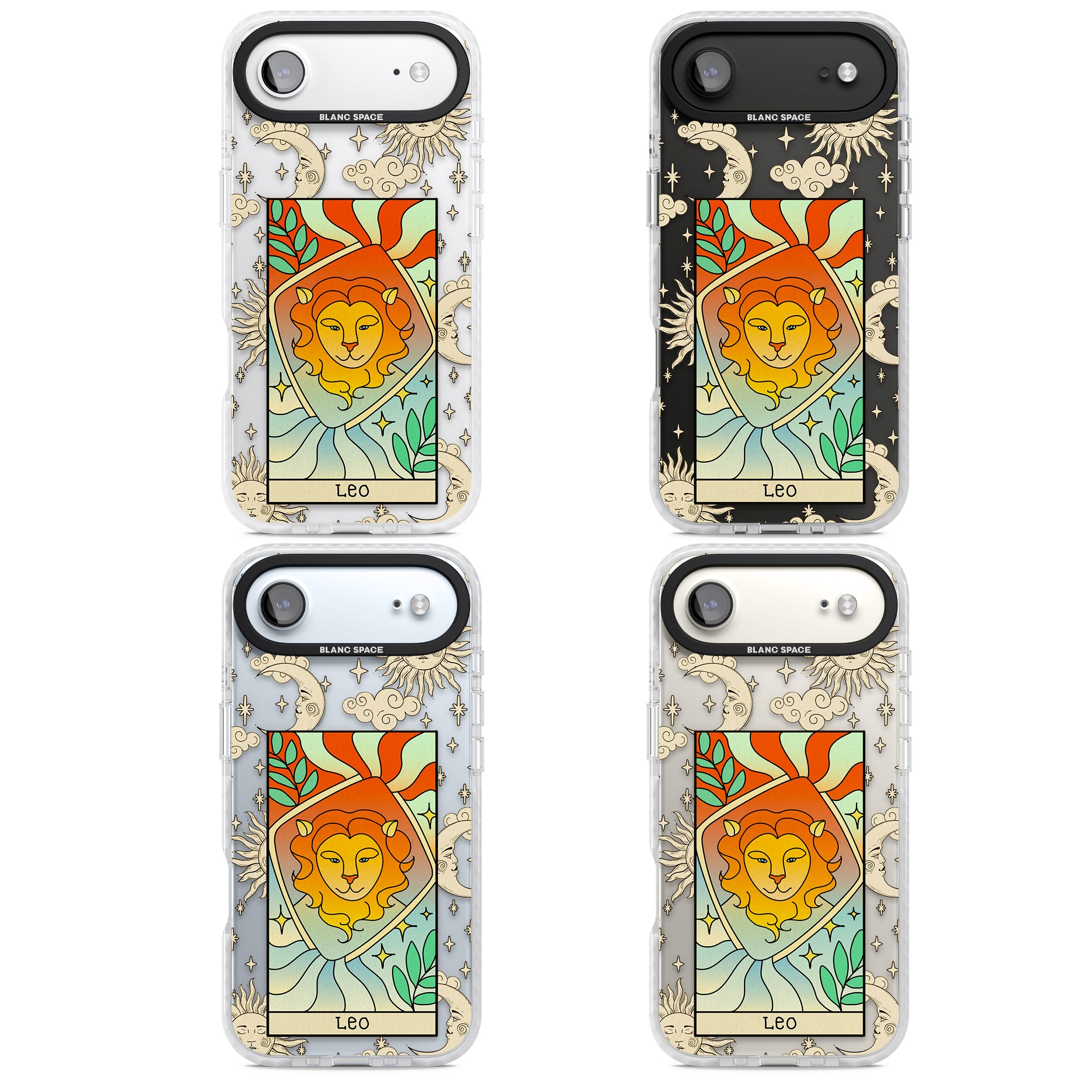 Celestial Zodiac Leo iPhone 17 Air Impact Clear Phone Case APT Impact Protection