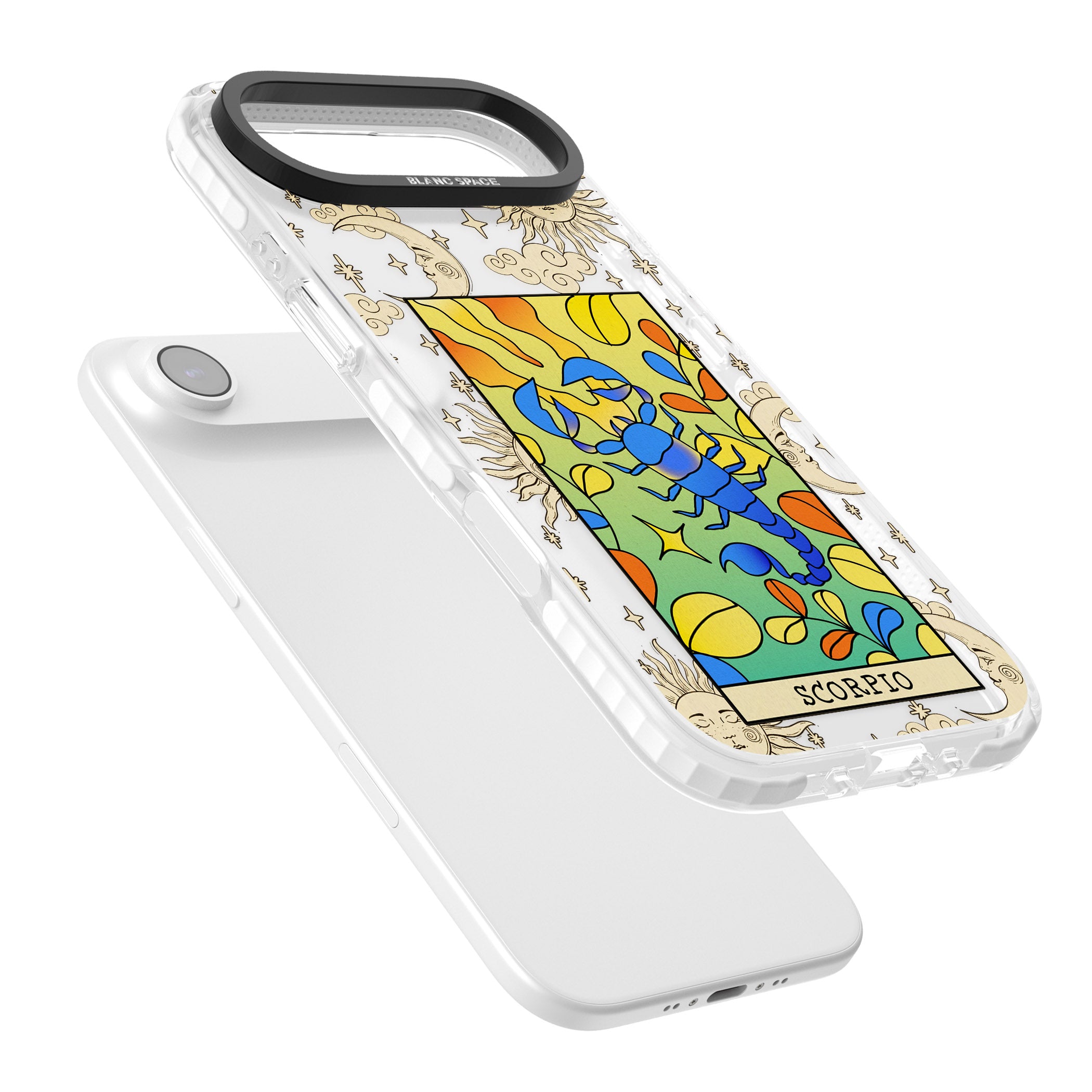 Celestial Zodiac Scorpio iPhone 17 Air Impact Clear Phone Case Colours