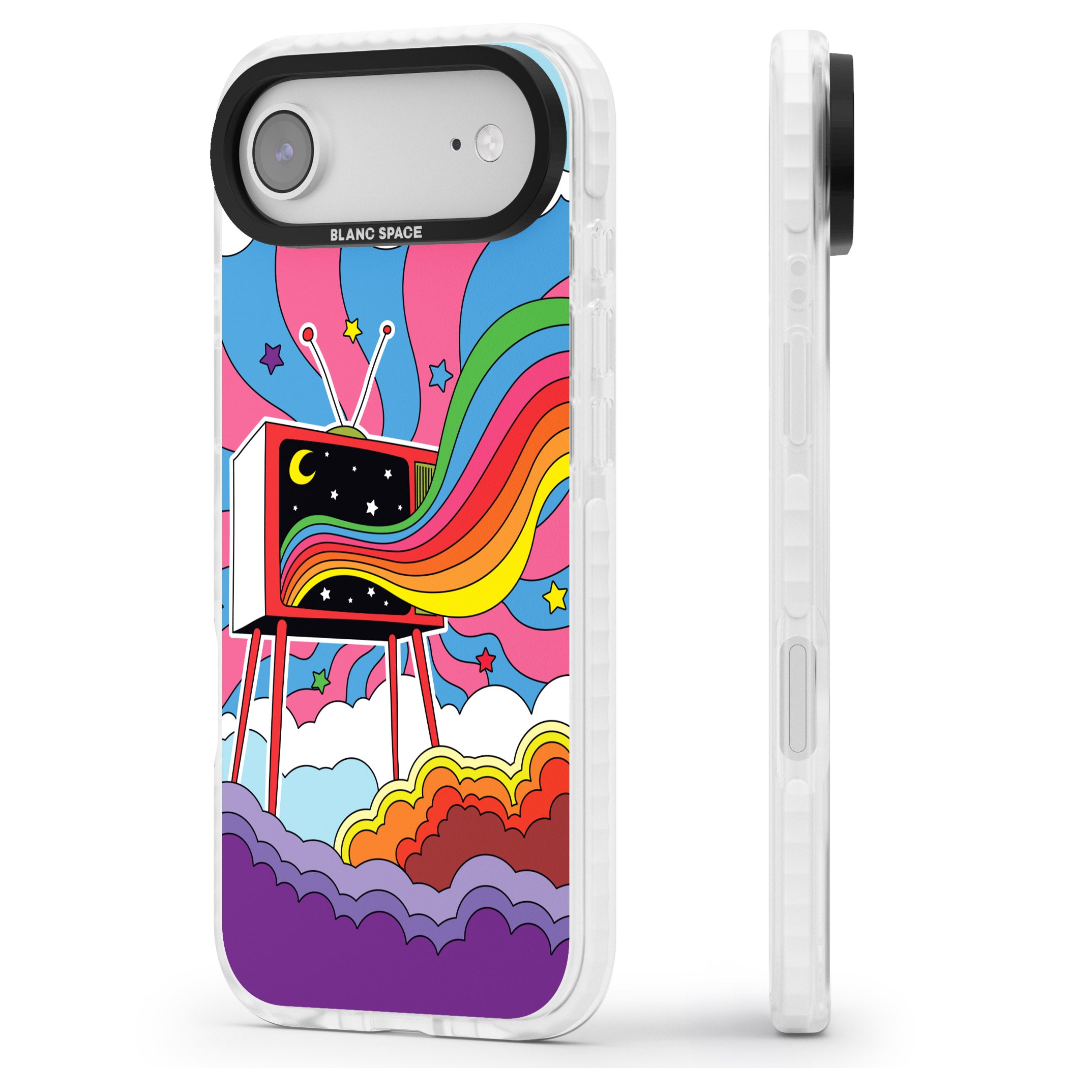 Tv Captivation iPhone 17 Air Impact Clear Phone Case Side Profile