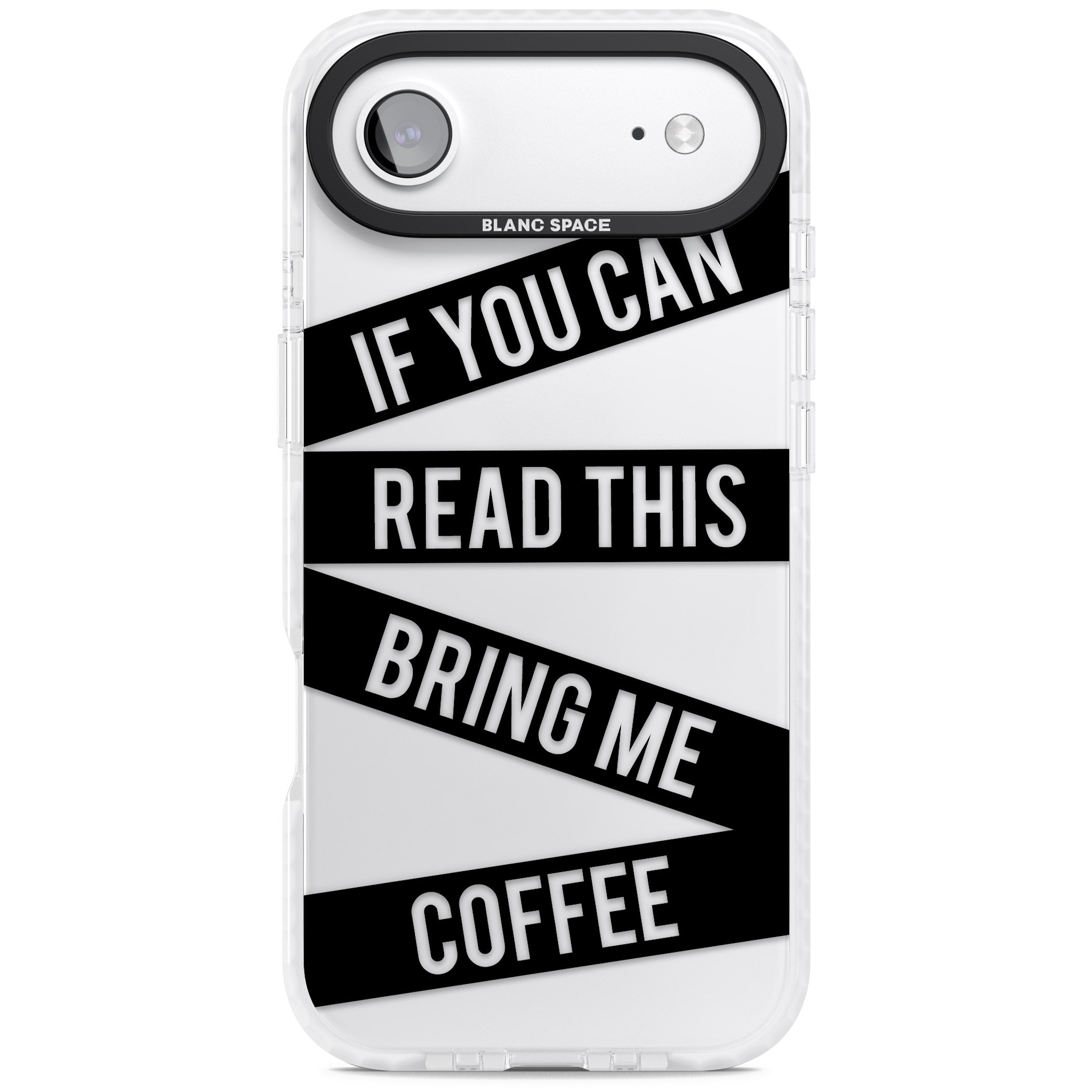 Bring Me Coffee iPhone 17 Air Impact Clear Phone Case