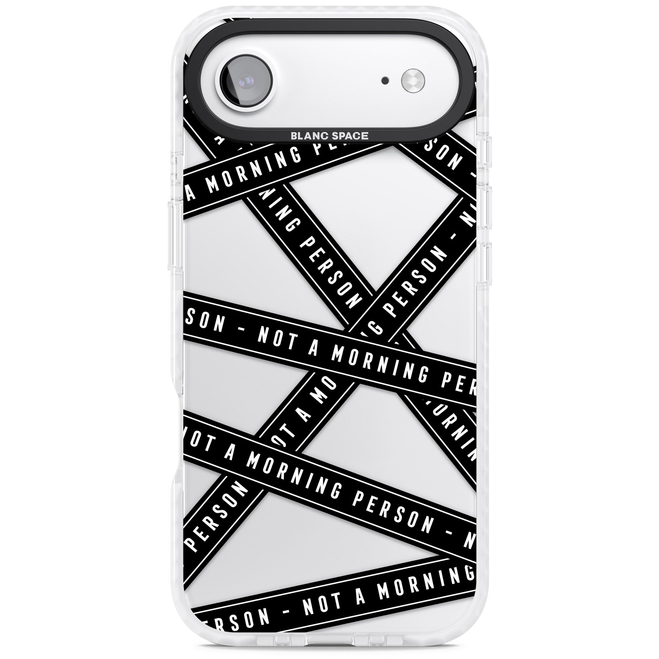 Not A Morning Person iPhone 17 Air Impact Clear Phone Case