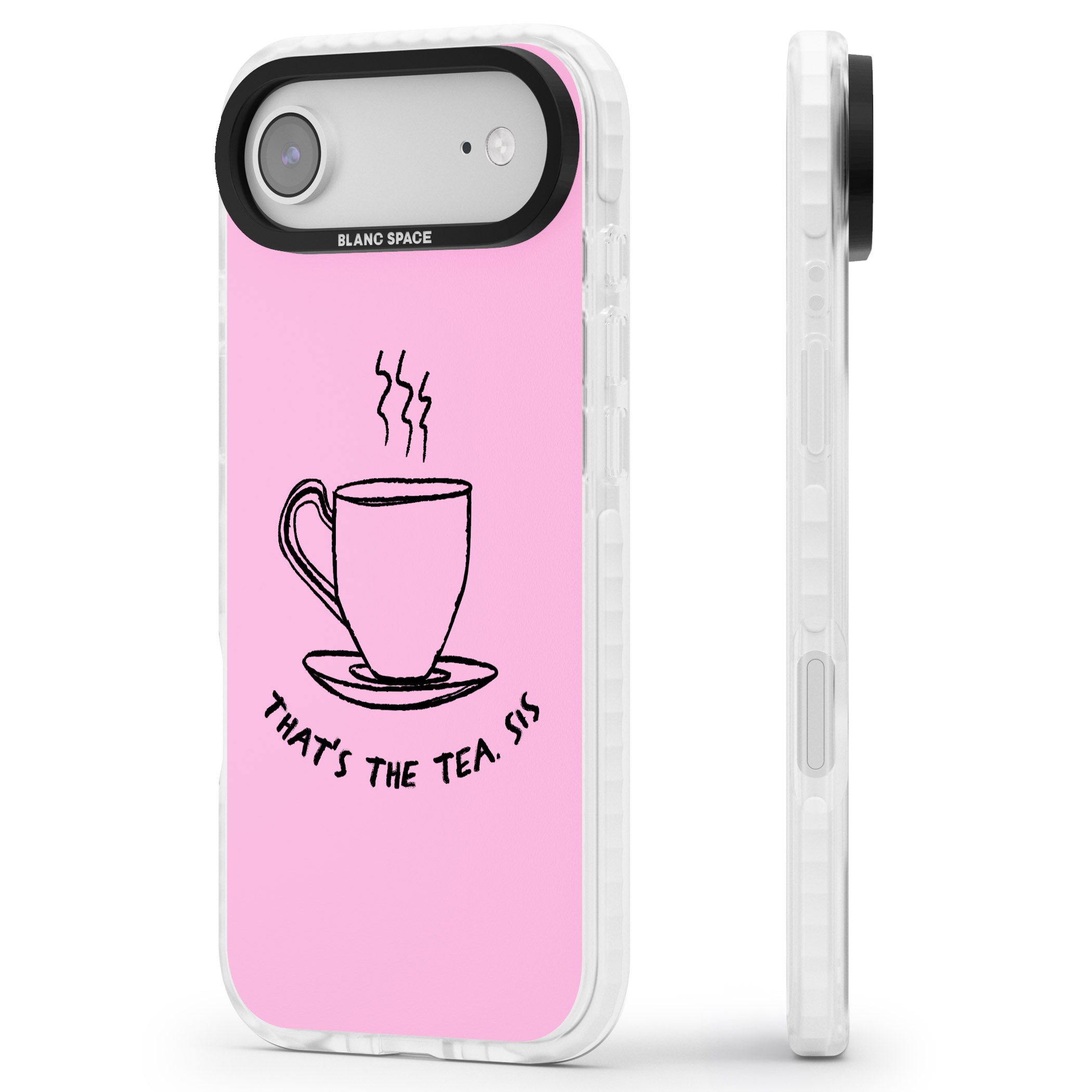 That'S The Tea Sis iPhone 17 Air Impact Clear Phone Case Side Profile
