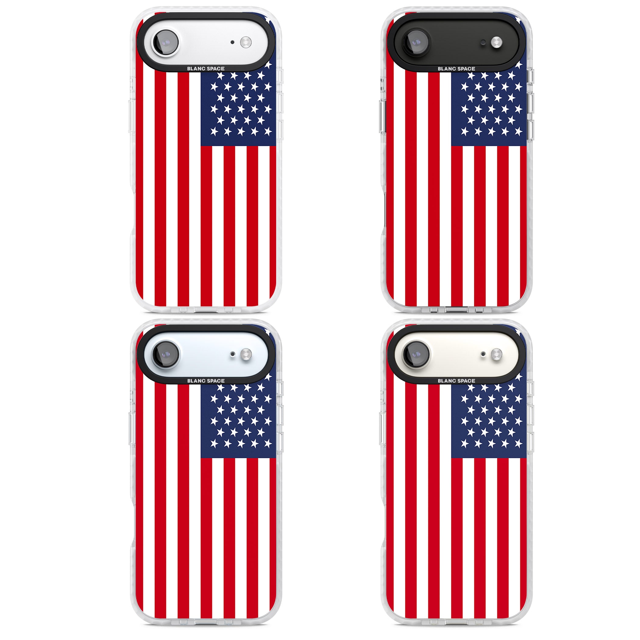 American Flag iPhone 17 Air Impact Clear Phone Case APT Impact Protection