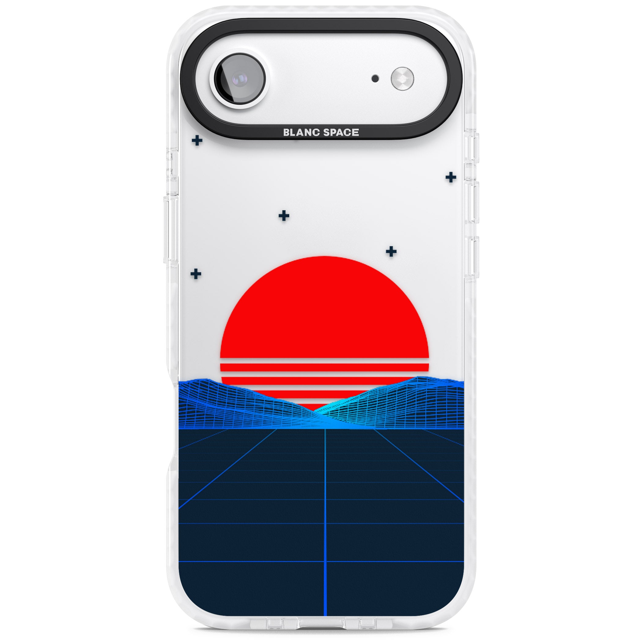 Japanese Sunset Vaporwave iPhone 17 Air Impact Clear Phone Case