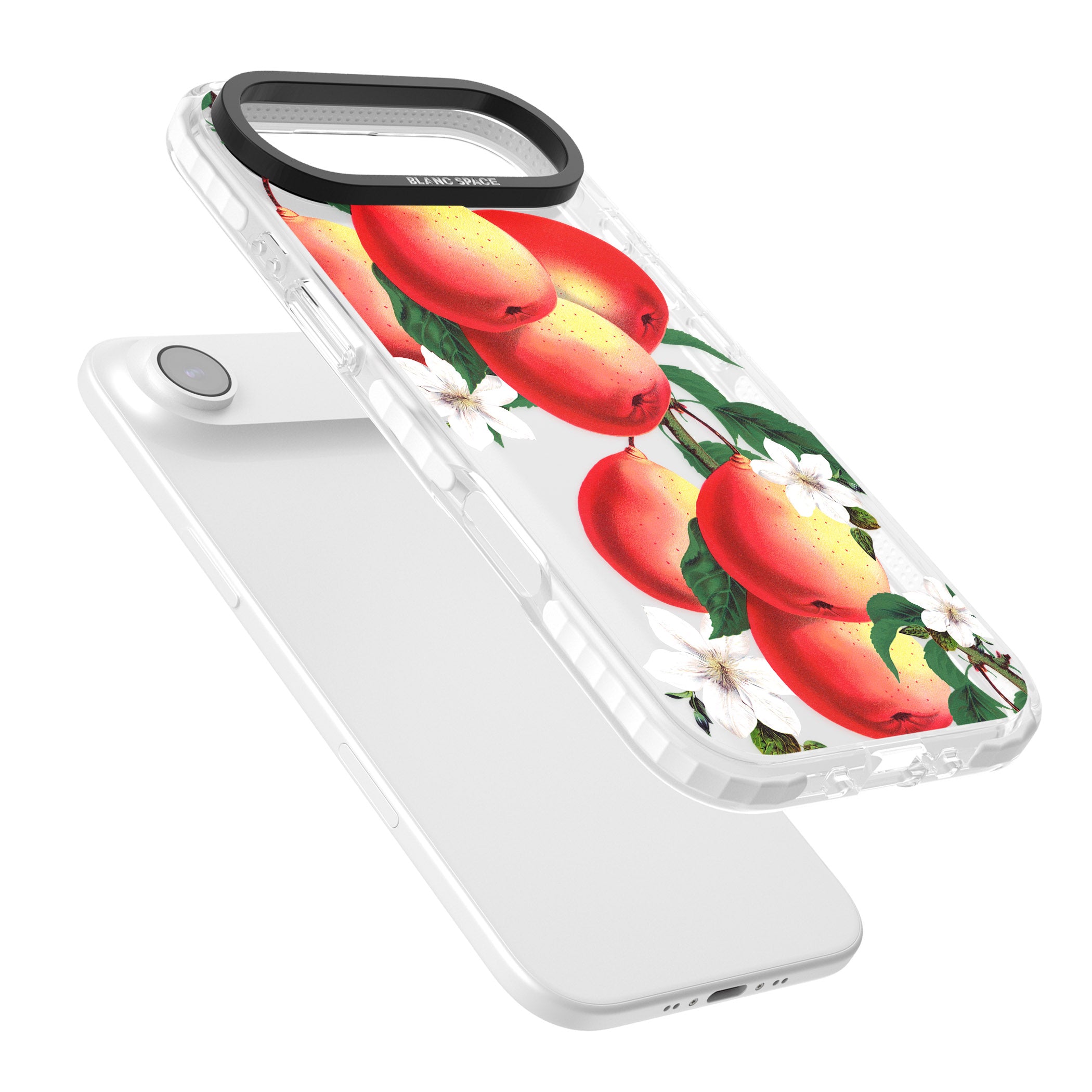 Vintage Painted Peaches iPhone 17 Air Impact Clear Phone Case Colours