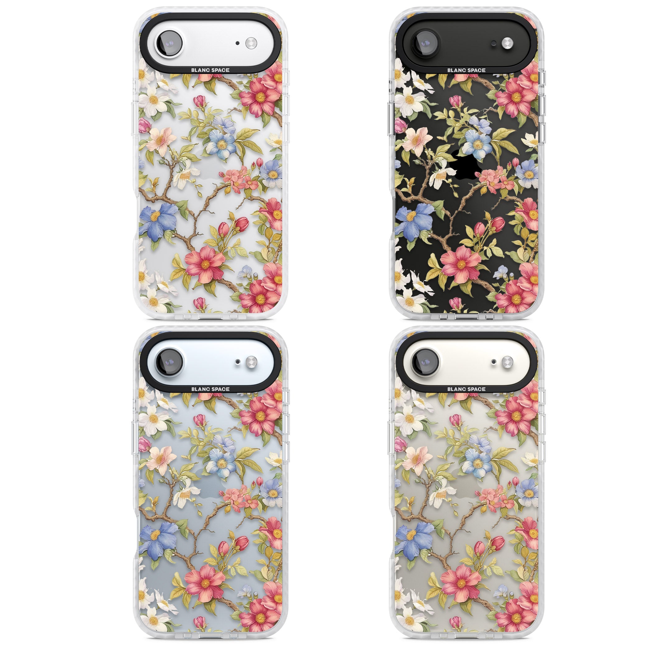Vintage Vines & Flowers iPhone 17 Air Impact Clear Phone Case APT Impact Protection