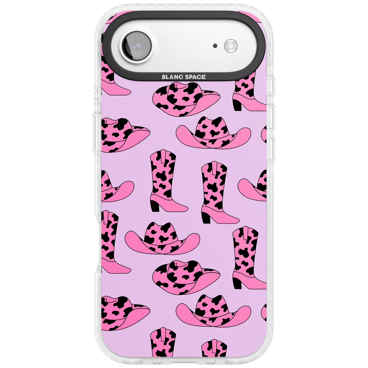 Cow Girl Pattern iPhone Air Impact Clear Phone Case front