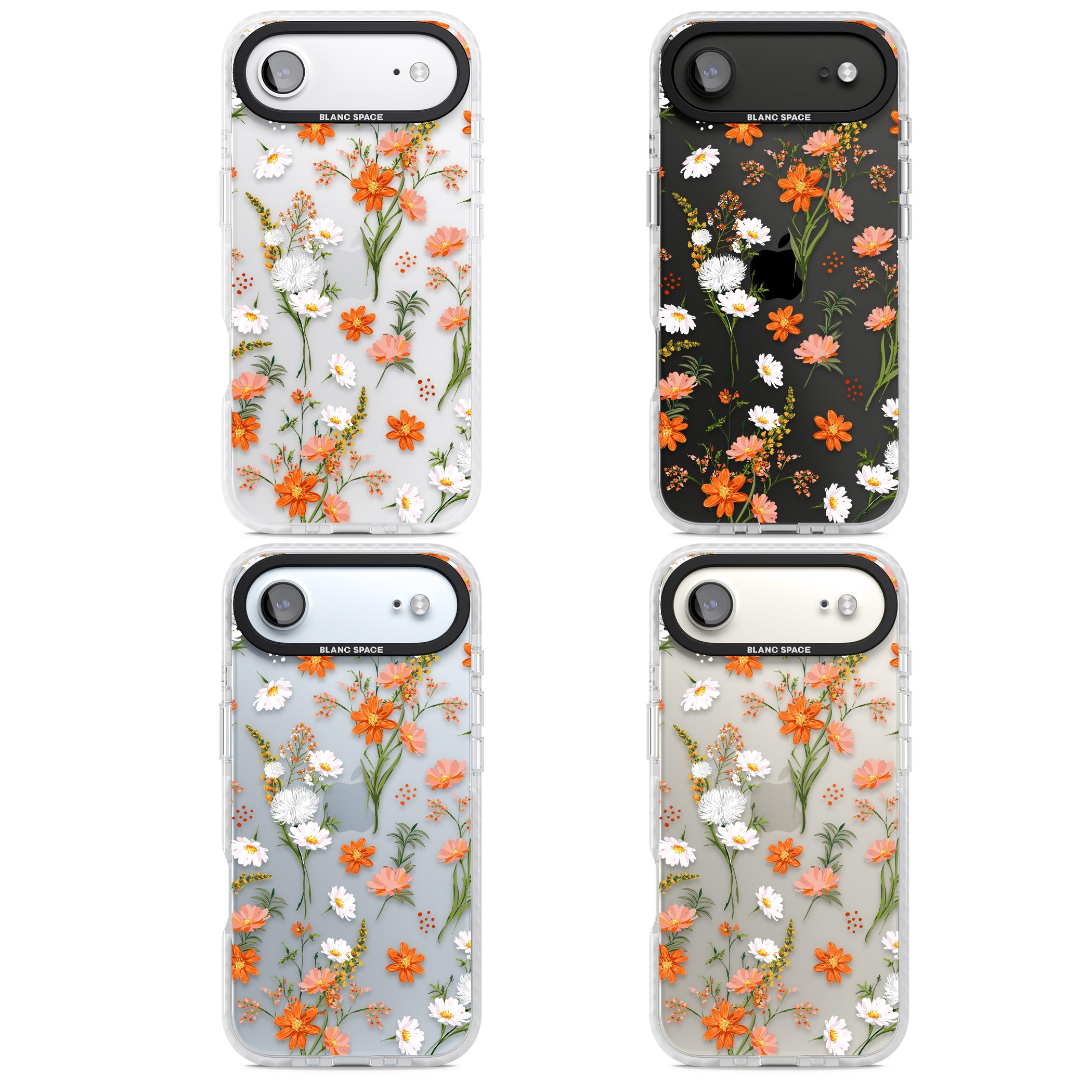 Sunset Wildflowers iPhone 17 Air Impact Clear Phone Case APT Impact Protection