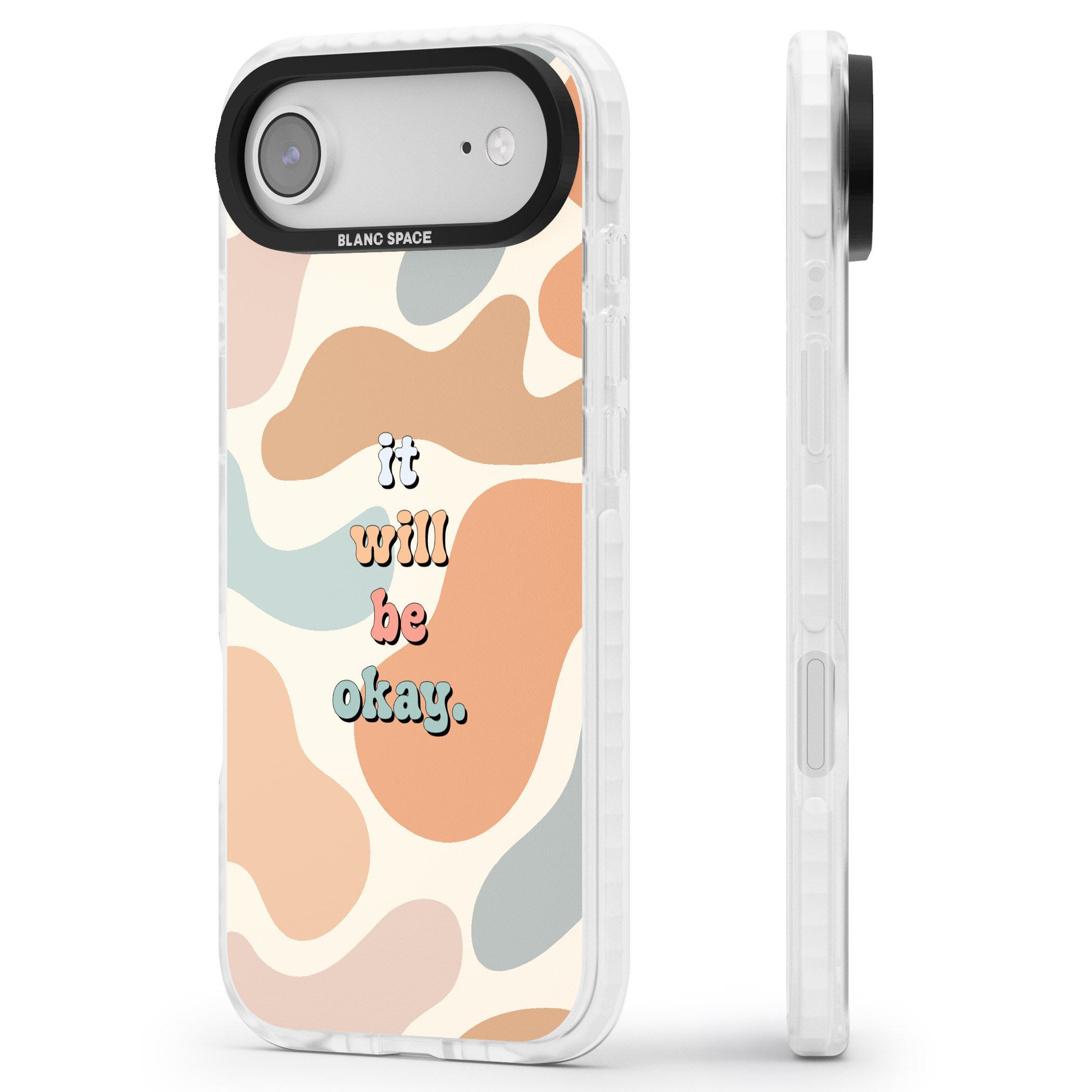 It Will Be Okay iPhone 17 Air Impact Clear Phone Case Side Profile