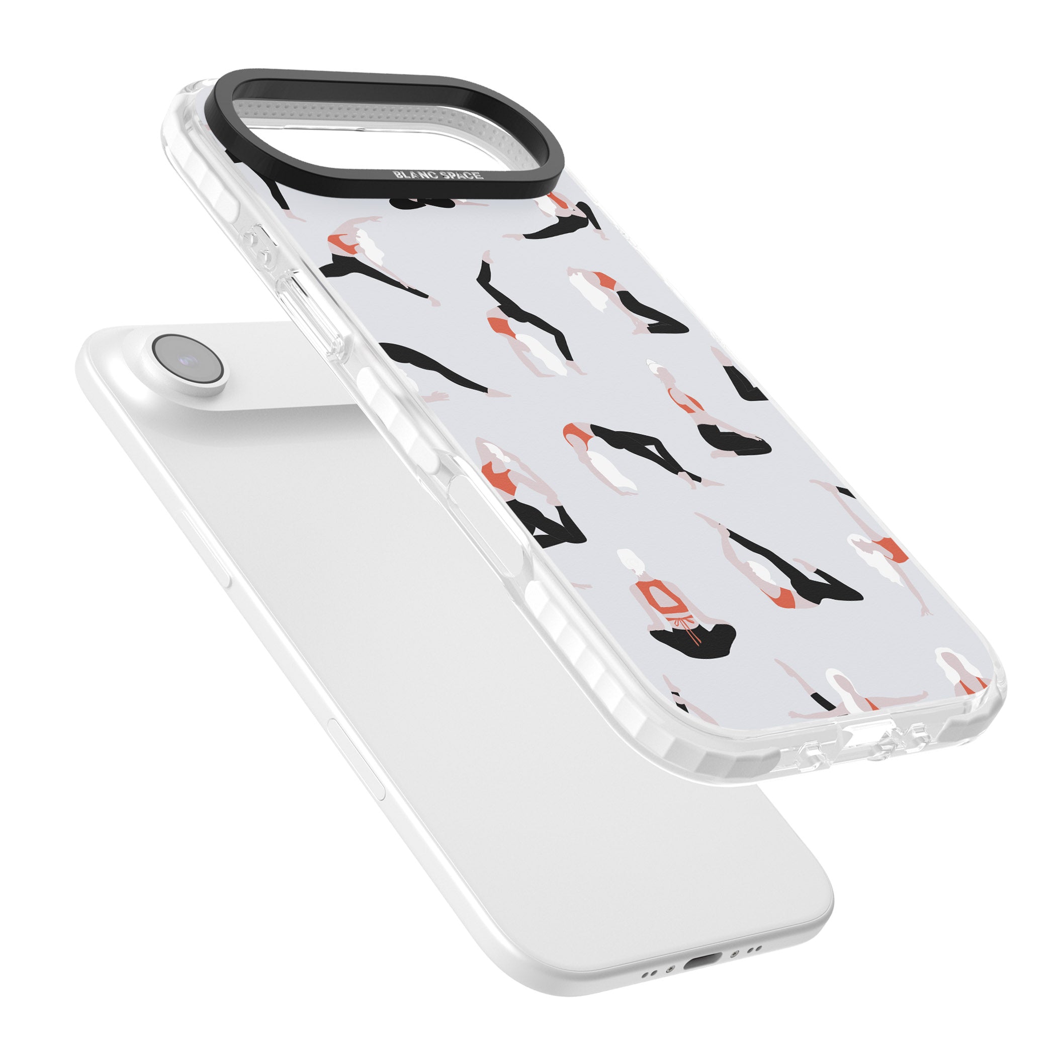 Yoga Poses Standard iPhone 17 Air Impact Clear Phone Case Colours