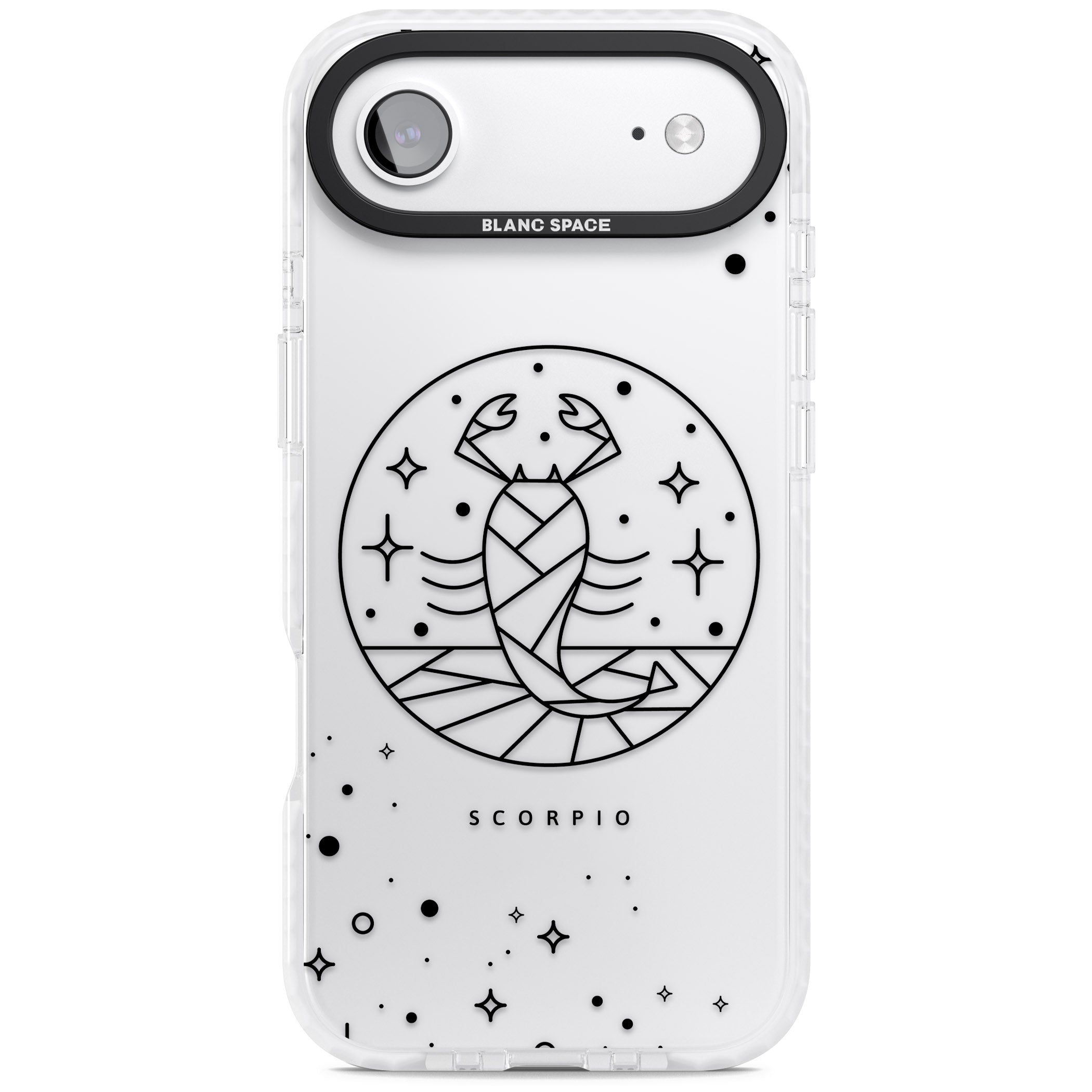 Scorpio Emblem Cosmic Design iPhone 17 Air Impact Clear Phone Case