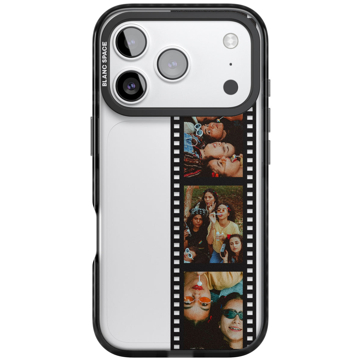 Personalised Photo Film Strip iPhone 17 Pro Impact Black Phone Case front