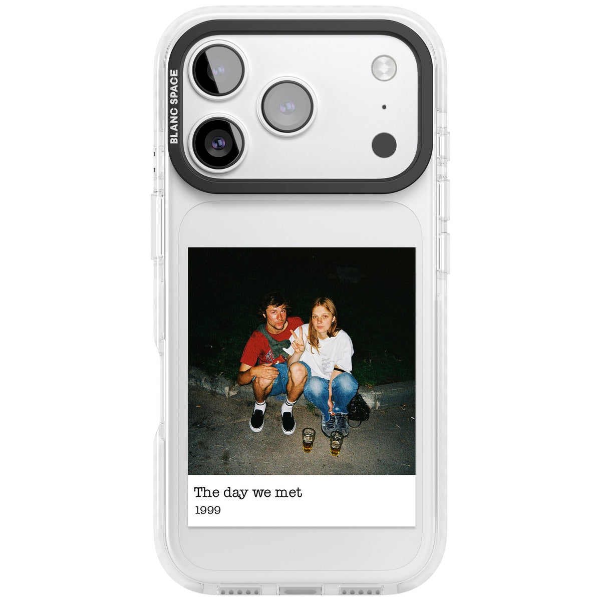 Personalised Photo Memory iPhone 17 Pro Impact Clear Phone Case front