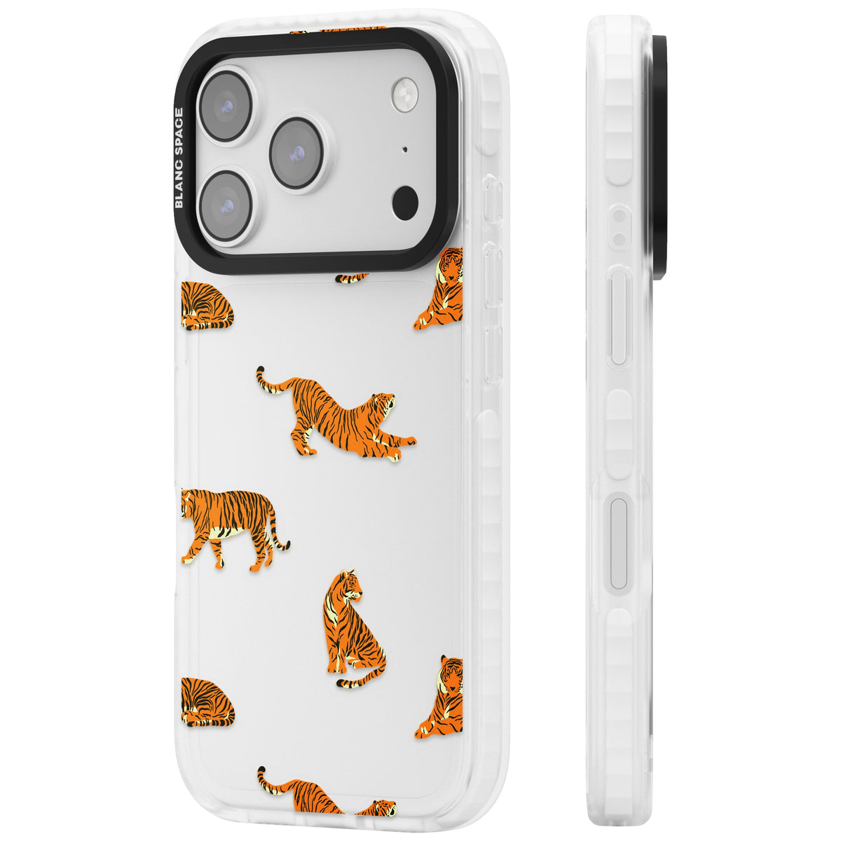 Tiger Lounge iPhone 17 Pro Impact Clear Phone Case side