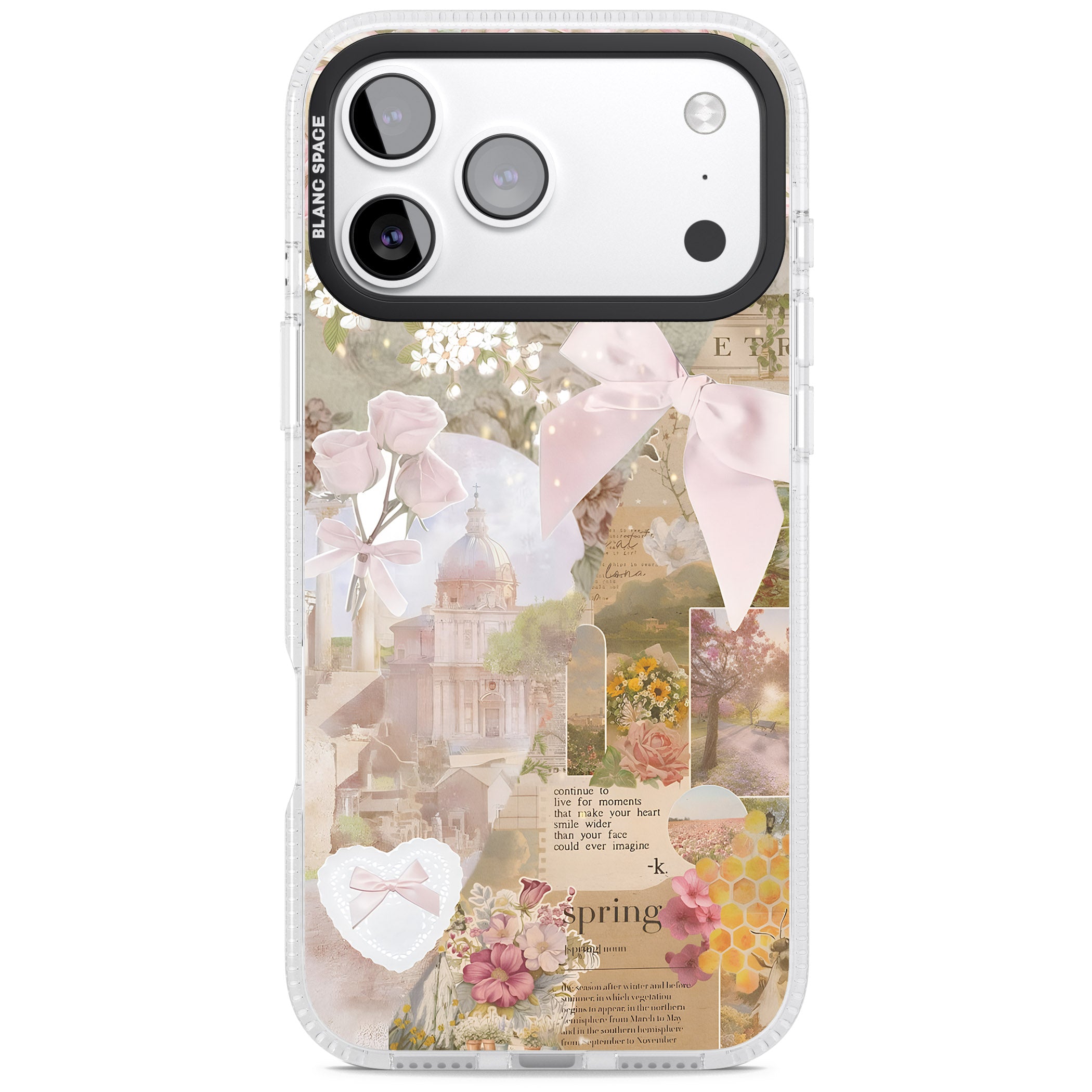 Coquette Collage iPhone 17 Pro Impact Air Clear Phone Case